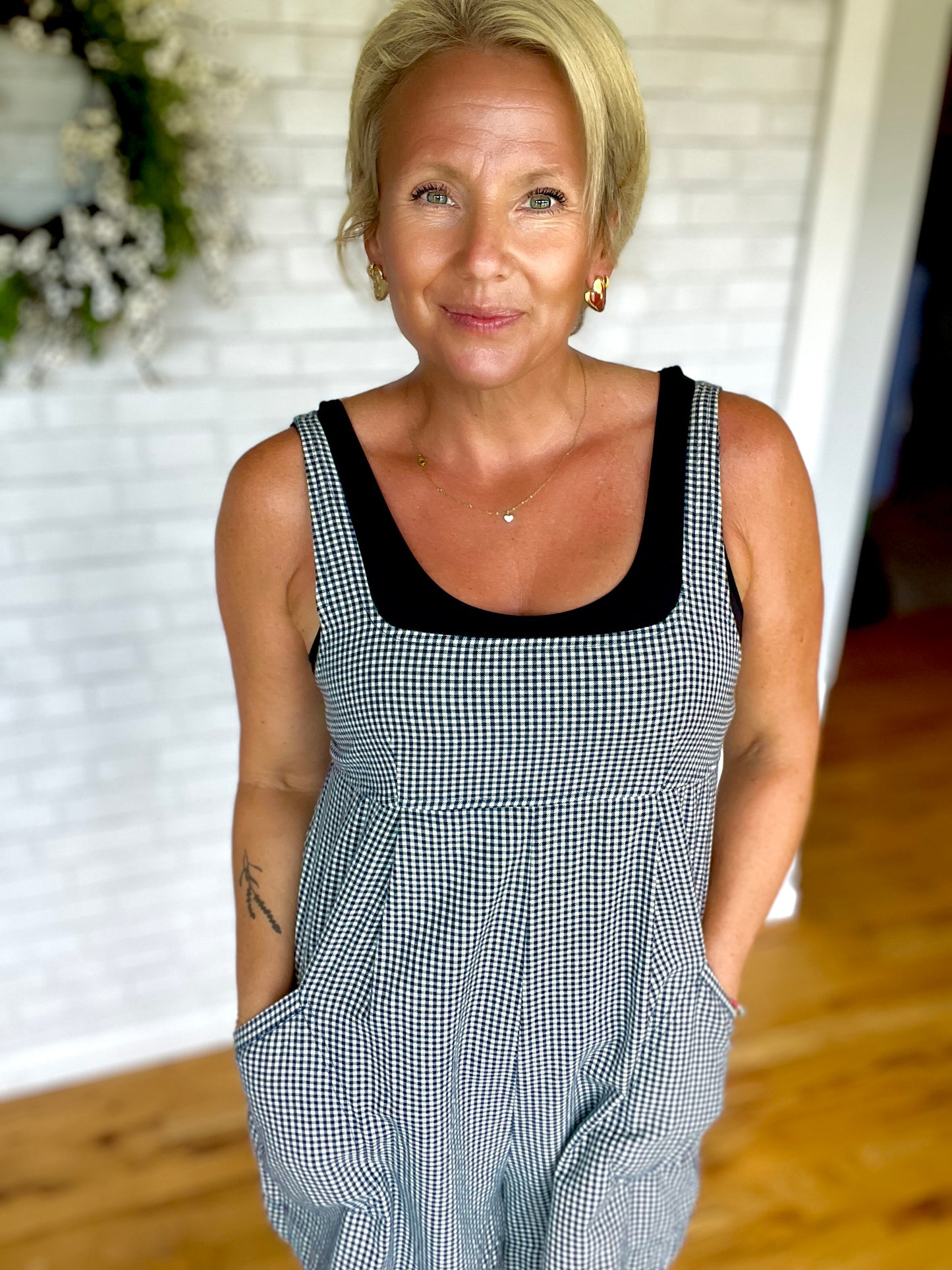 Checkered Romper
