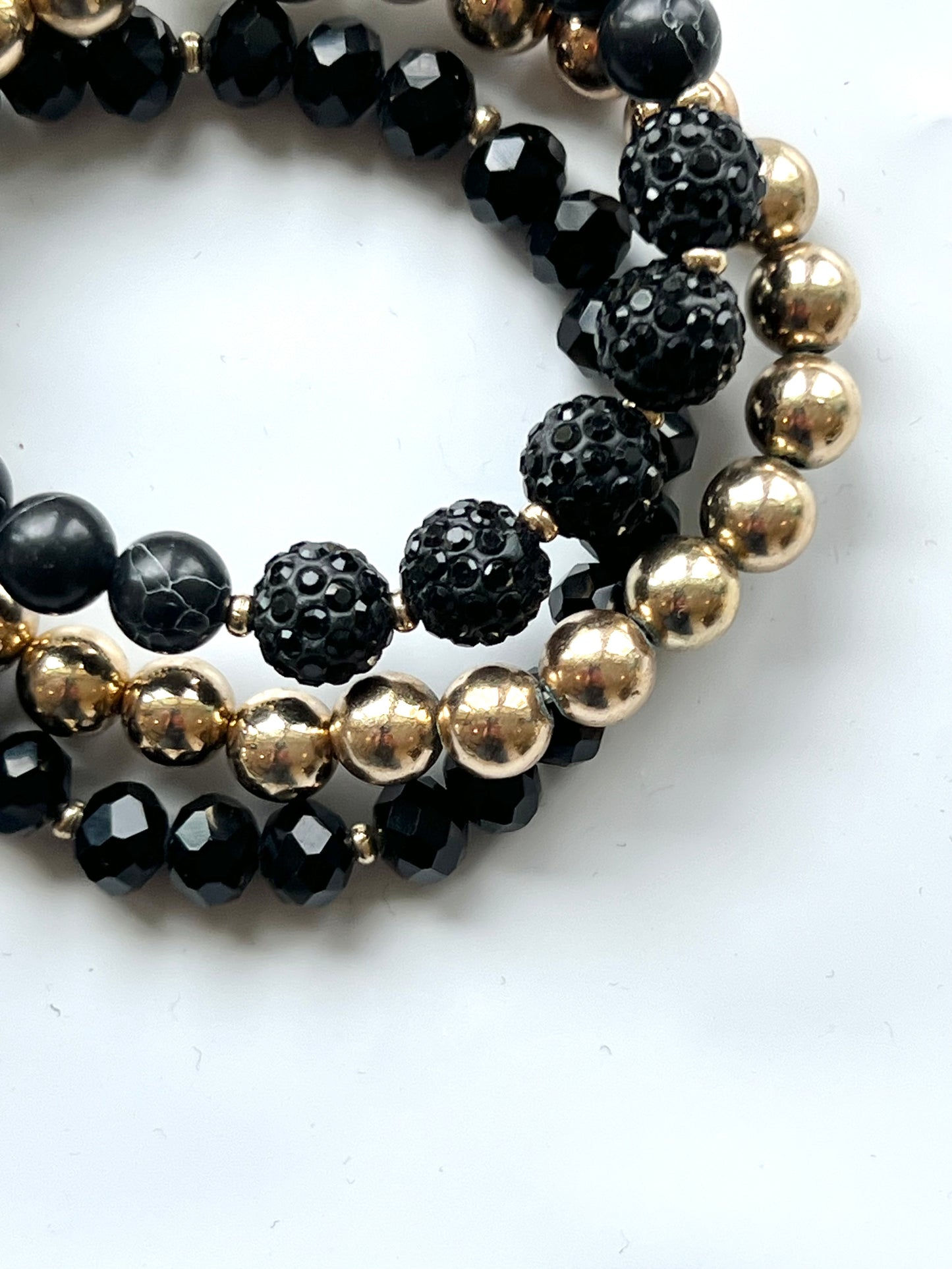 Crystal, Pave & Stone 3 Stack