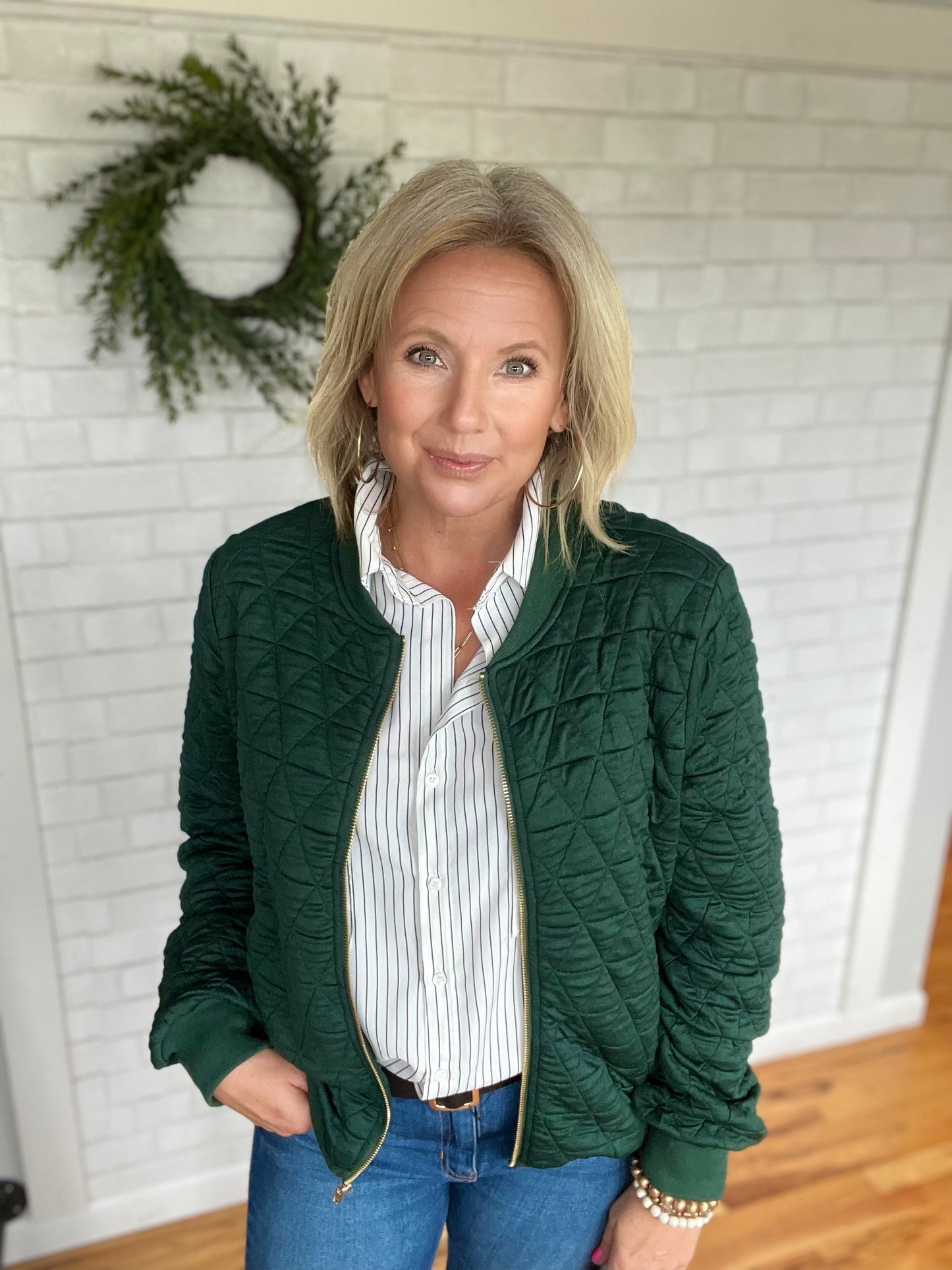 Quinn Quilted Bomber