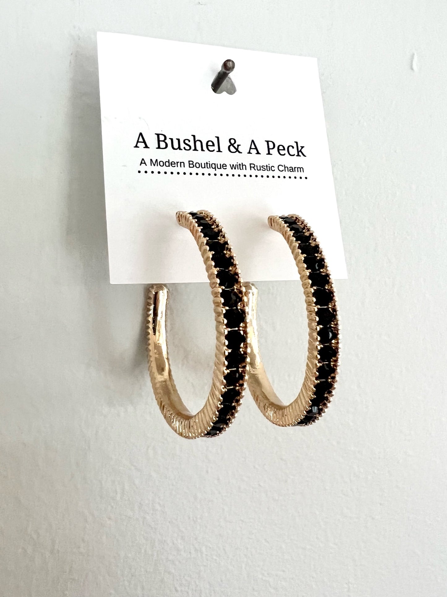 Crystal Hoop Earrings