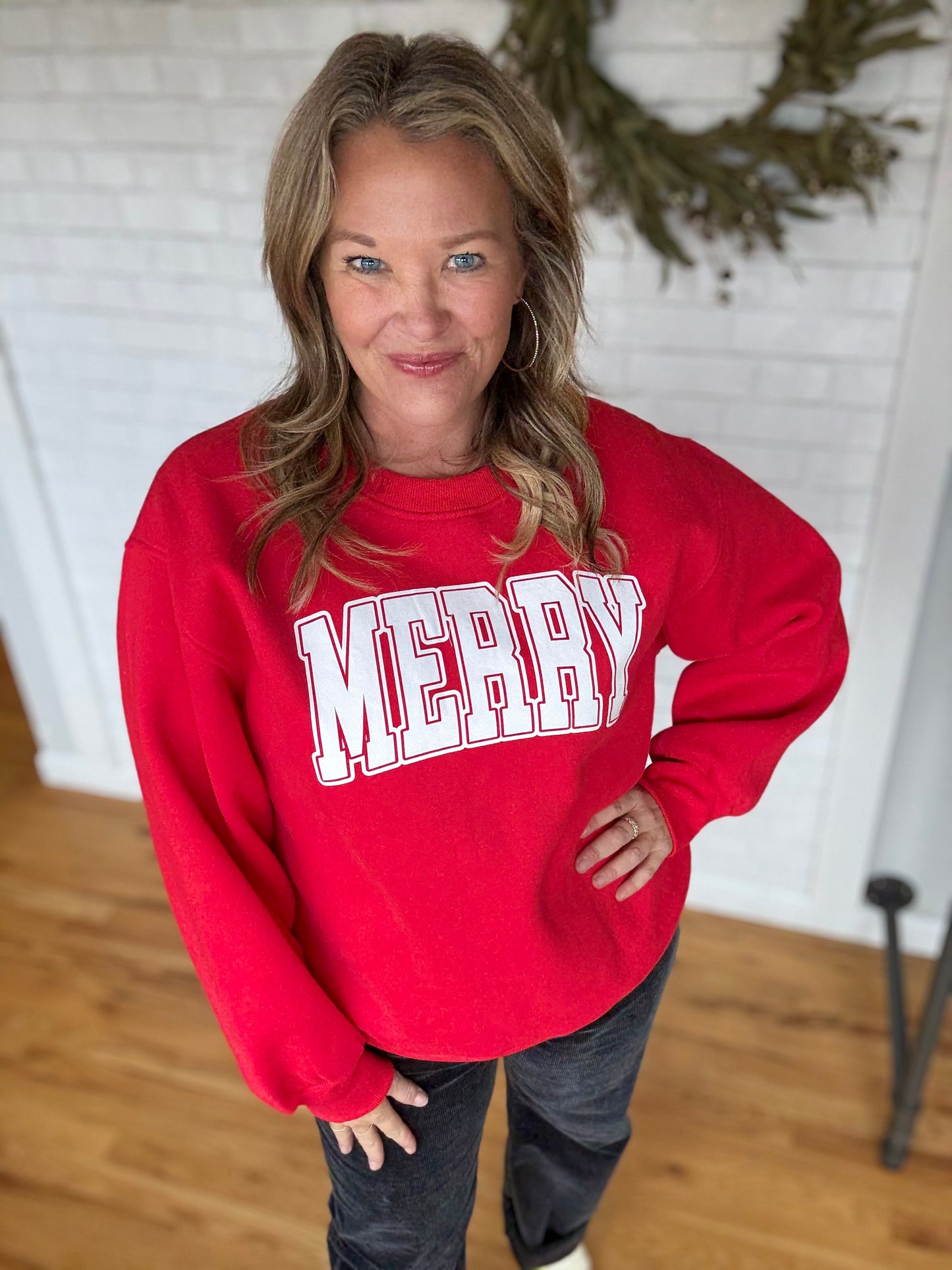 Merry Sweatshirt - Red