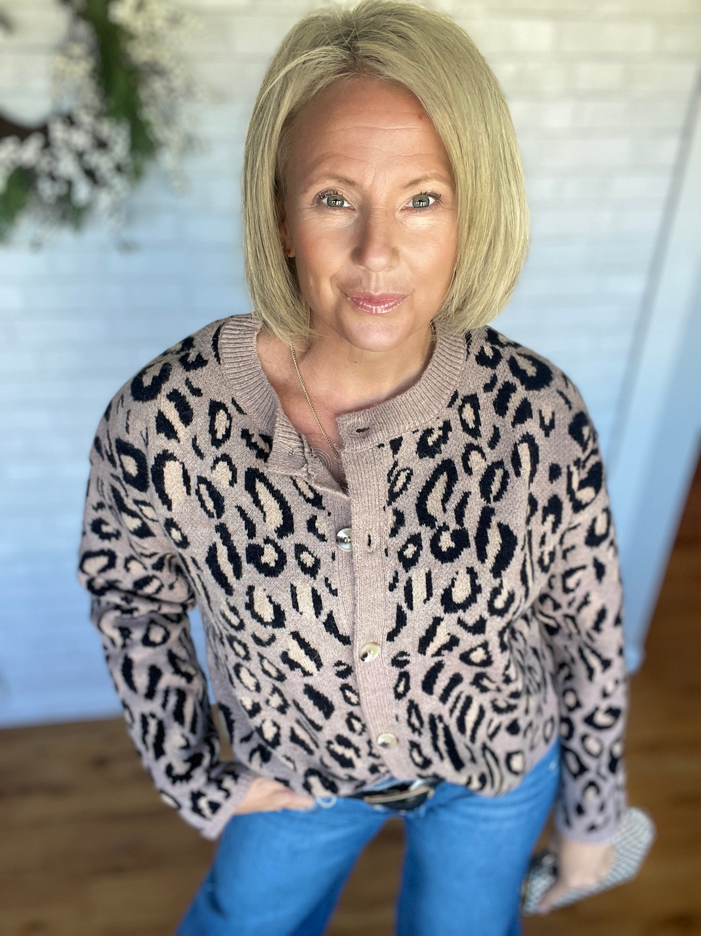 Leopard Sweater Cardigan