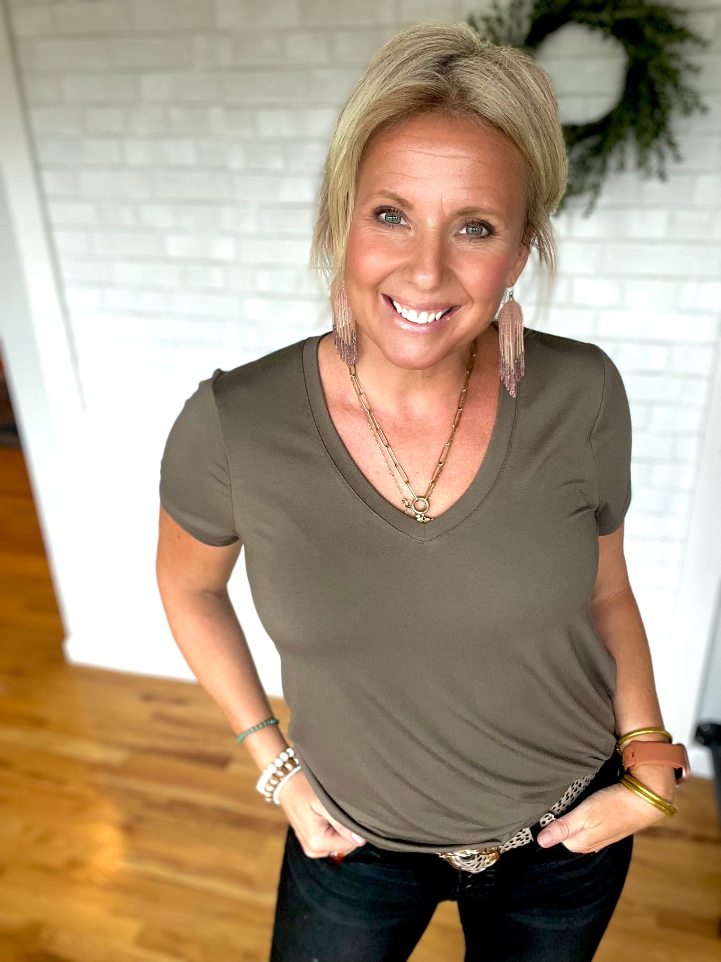 Tatiana Tee - Olive Vine