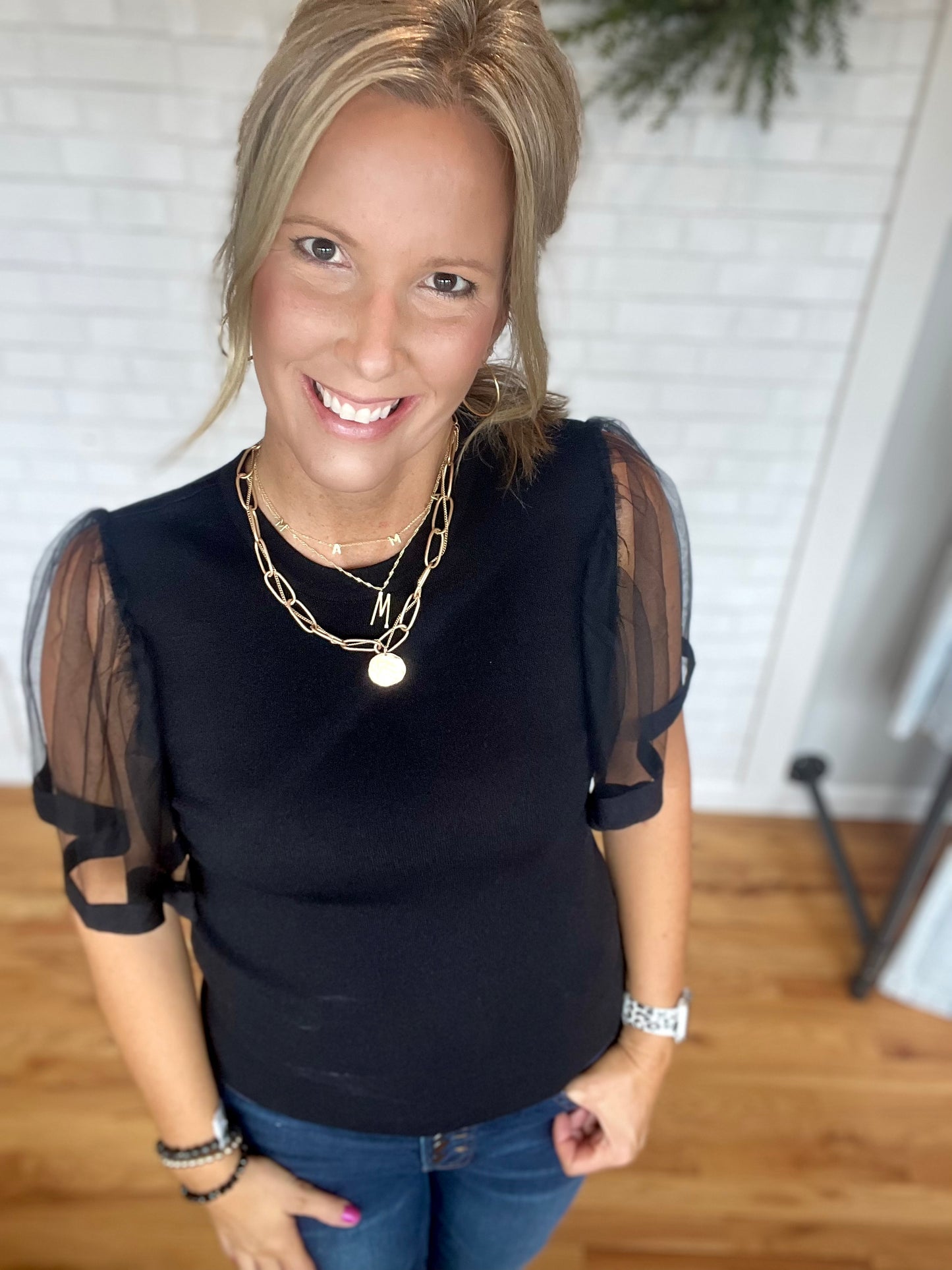 Gossamer Top- Black