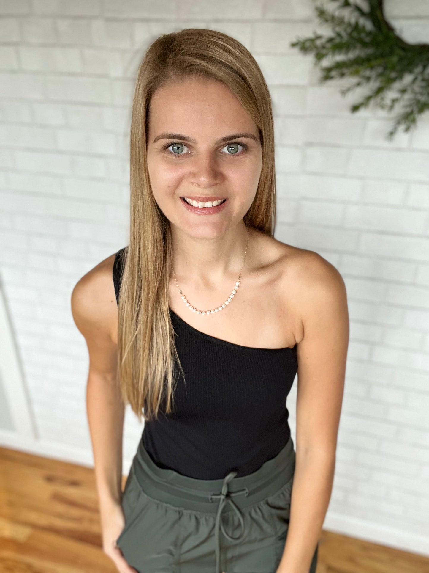 One Shoulder Ribbed Bodysuit by Niki biki