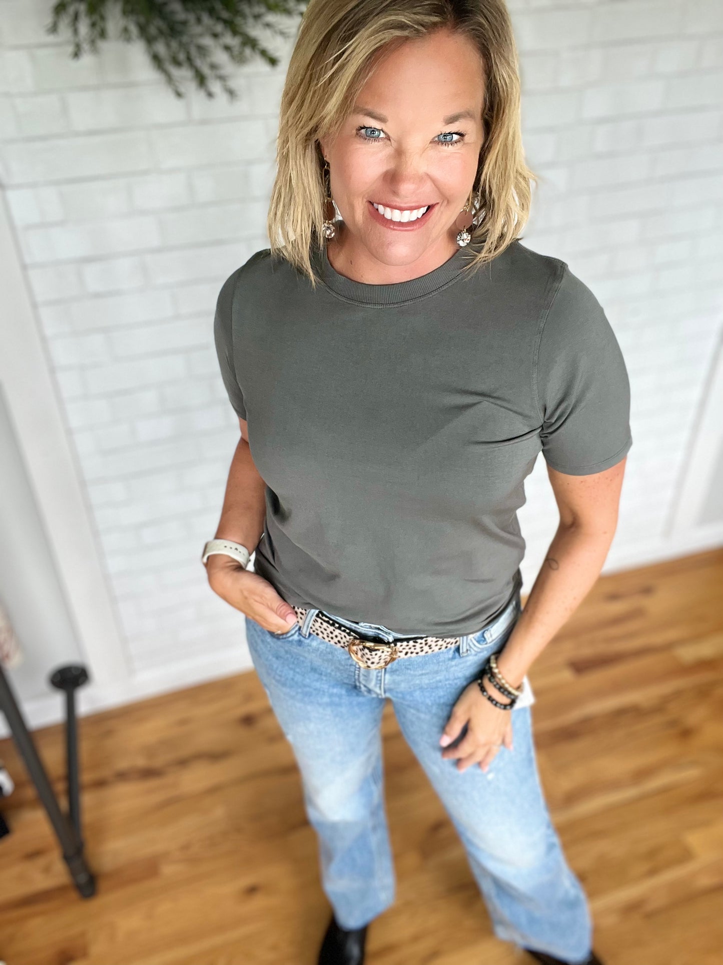 Babs Boxy T - Deep Green