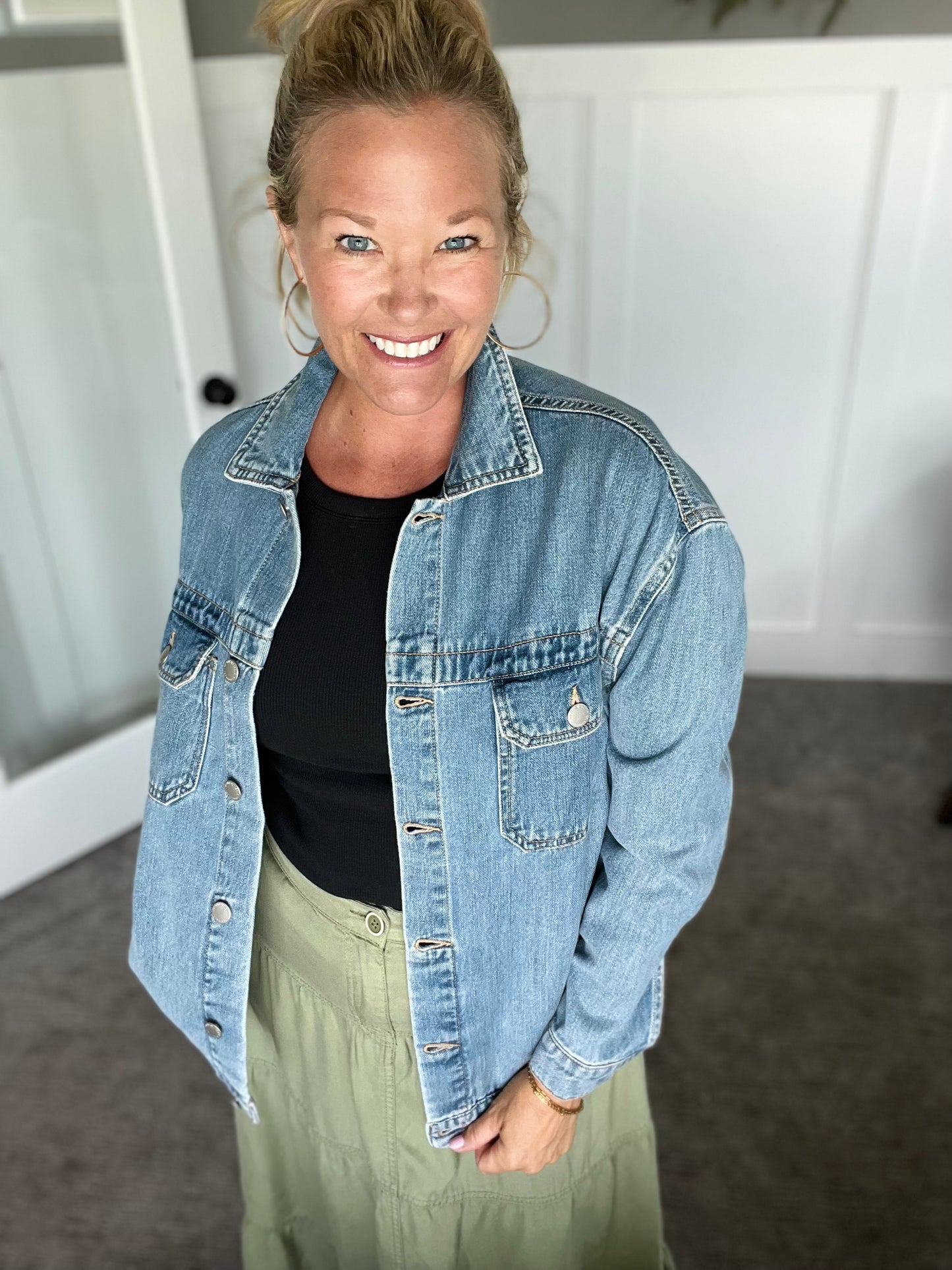 Oversized Denim Jacket by Risen