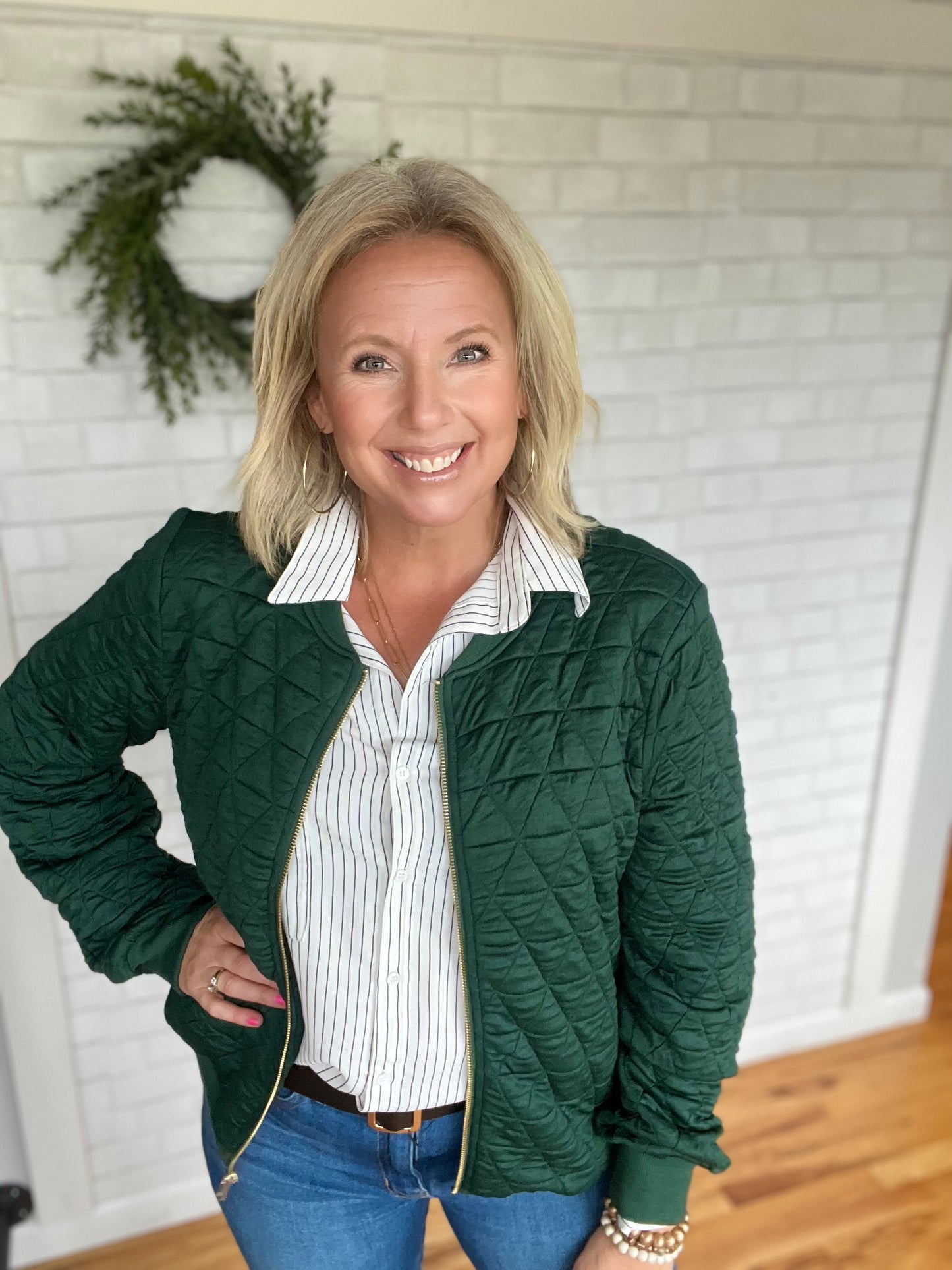 Quinn Quilted Bomber