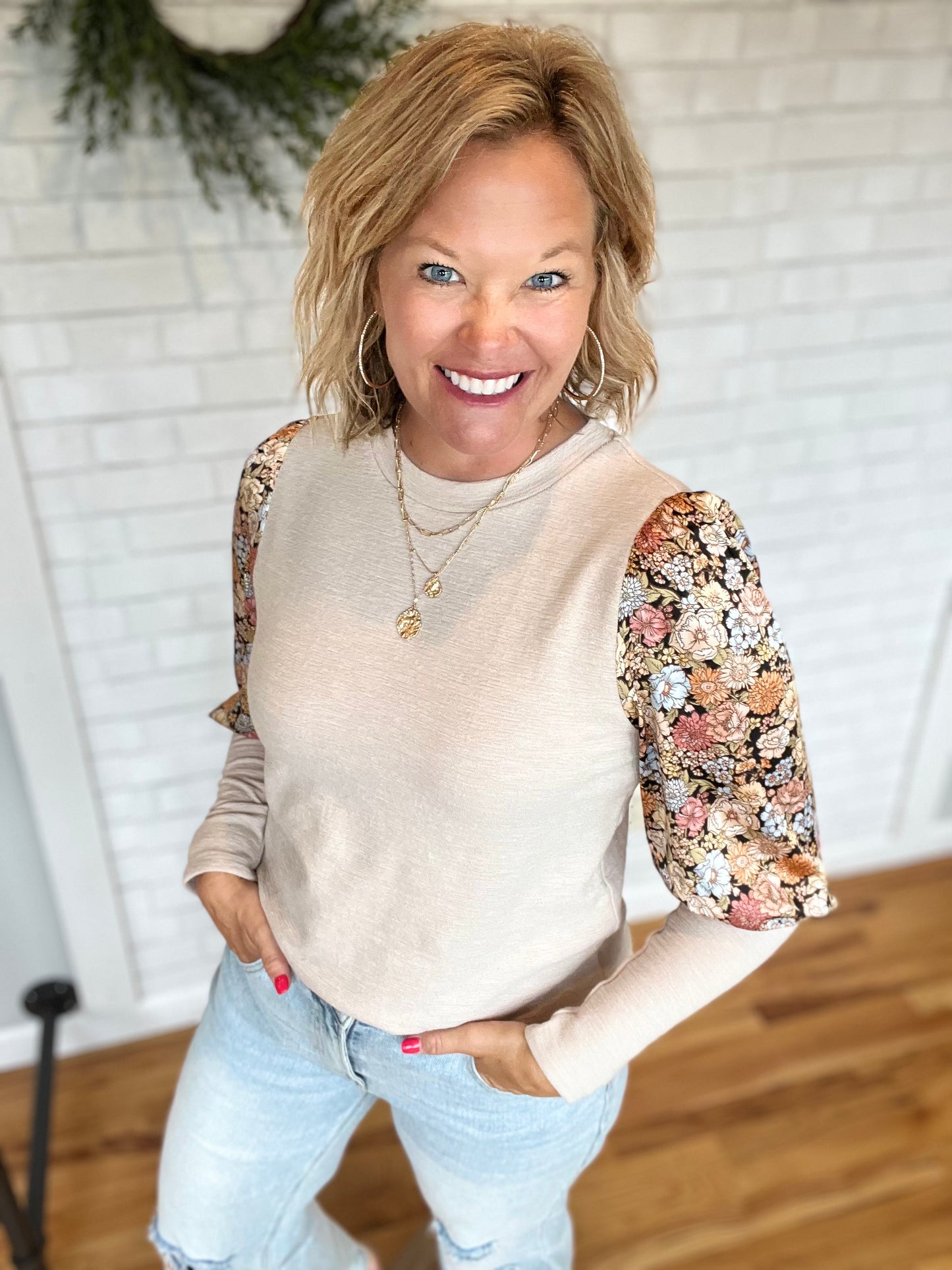 Francesca Top - Taupe