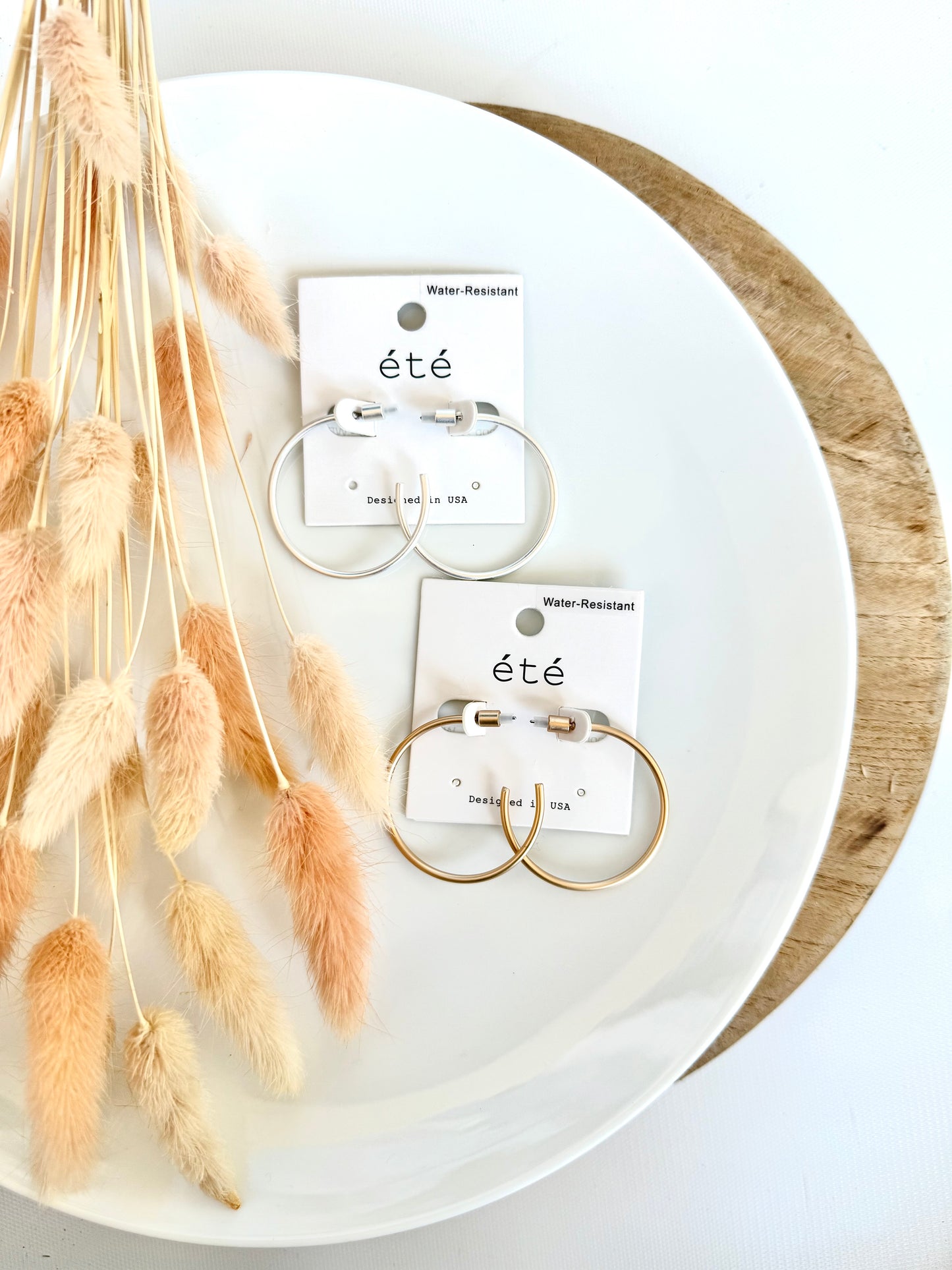 Hoop W/ Cylinder Earring - WR