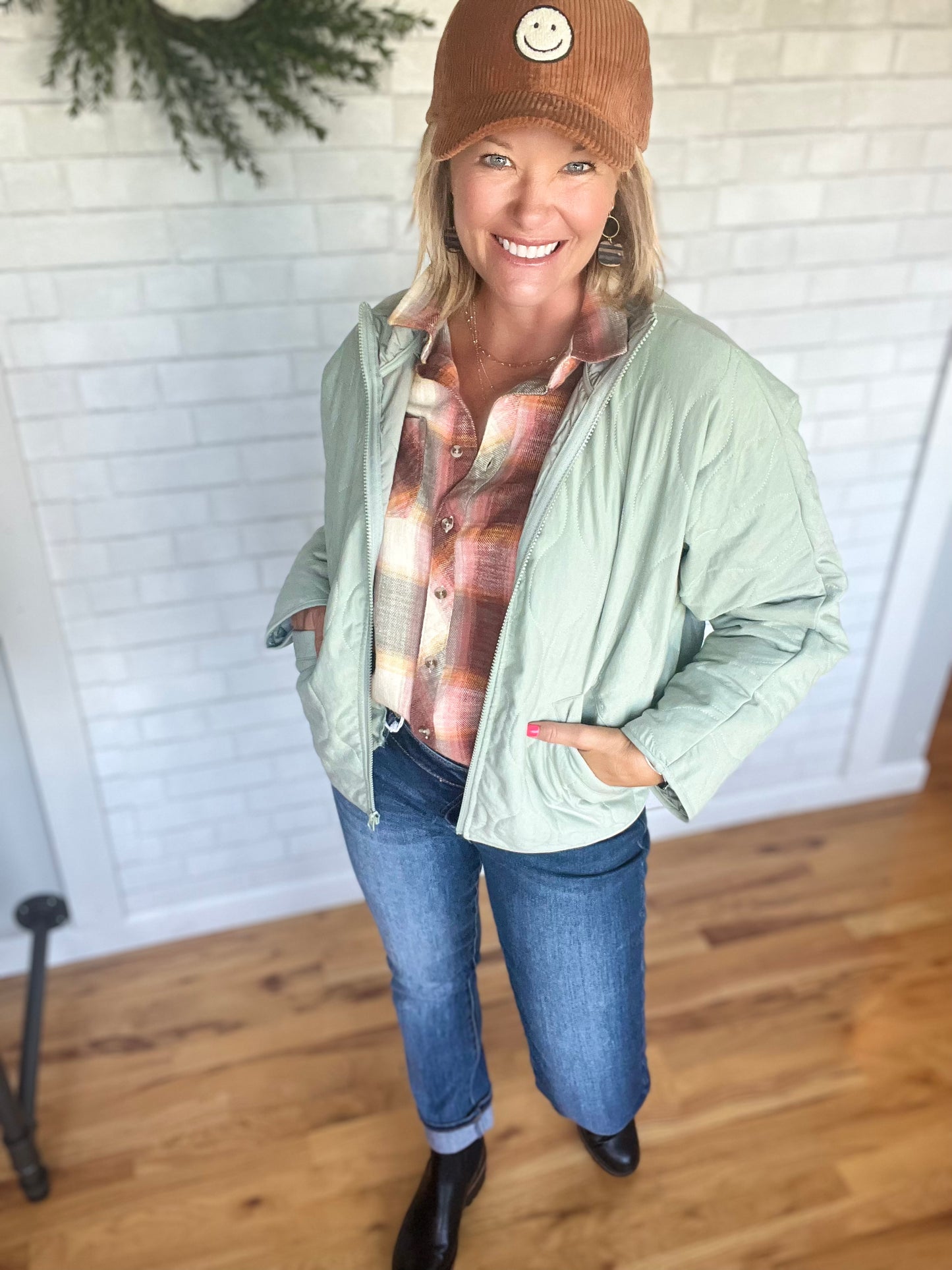 Kortney Quilted Jacket - Sage