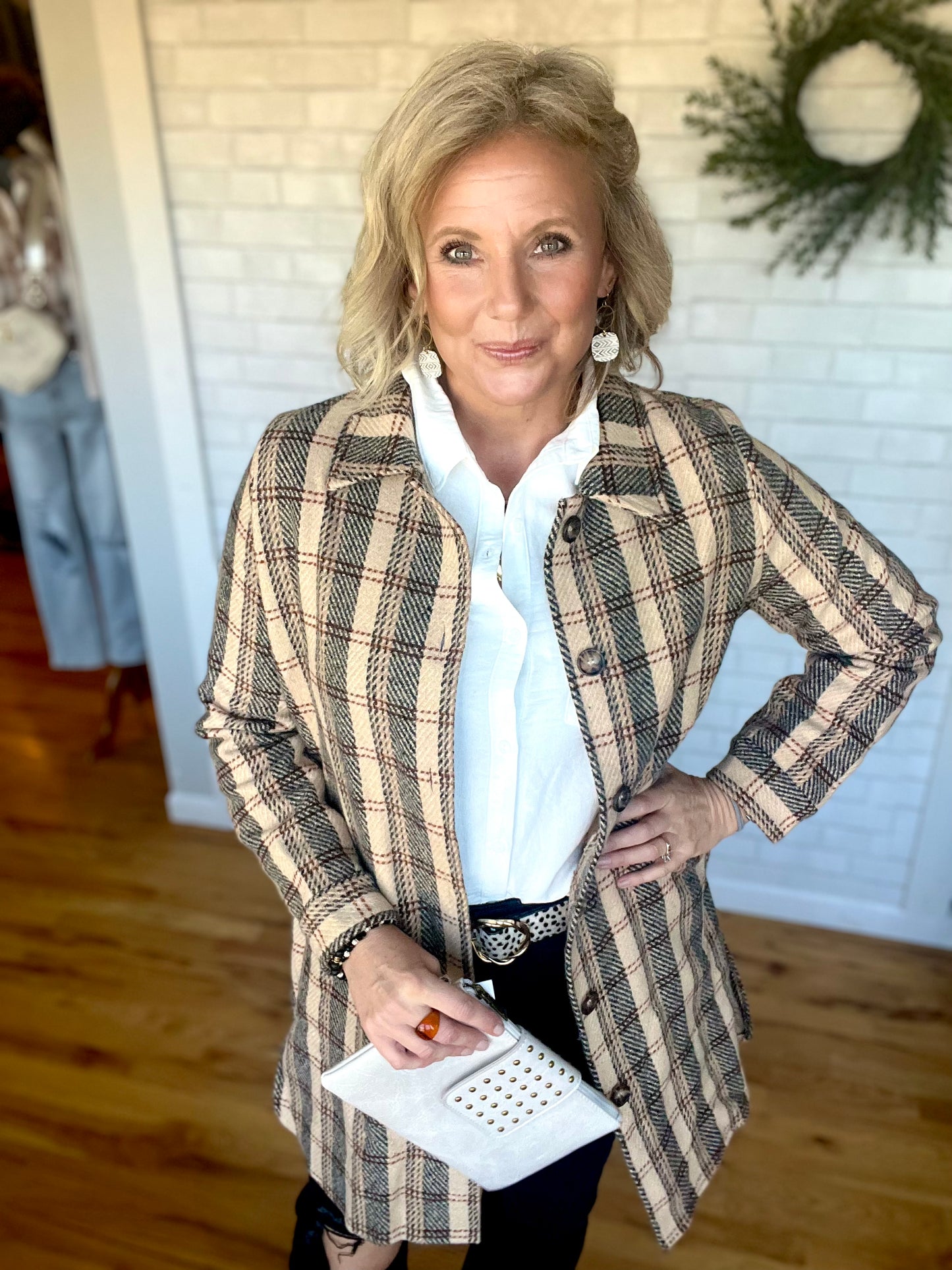 Bambi Plaid Long Shacket