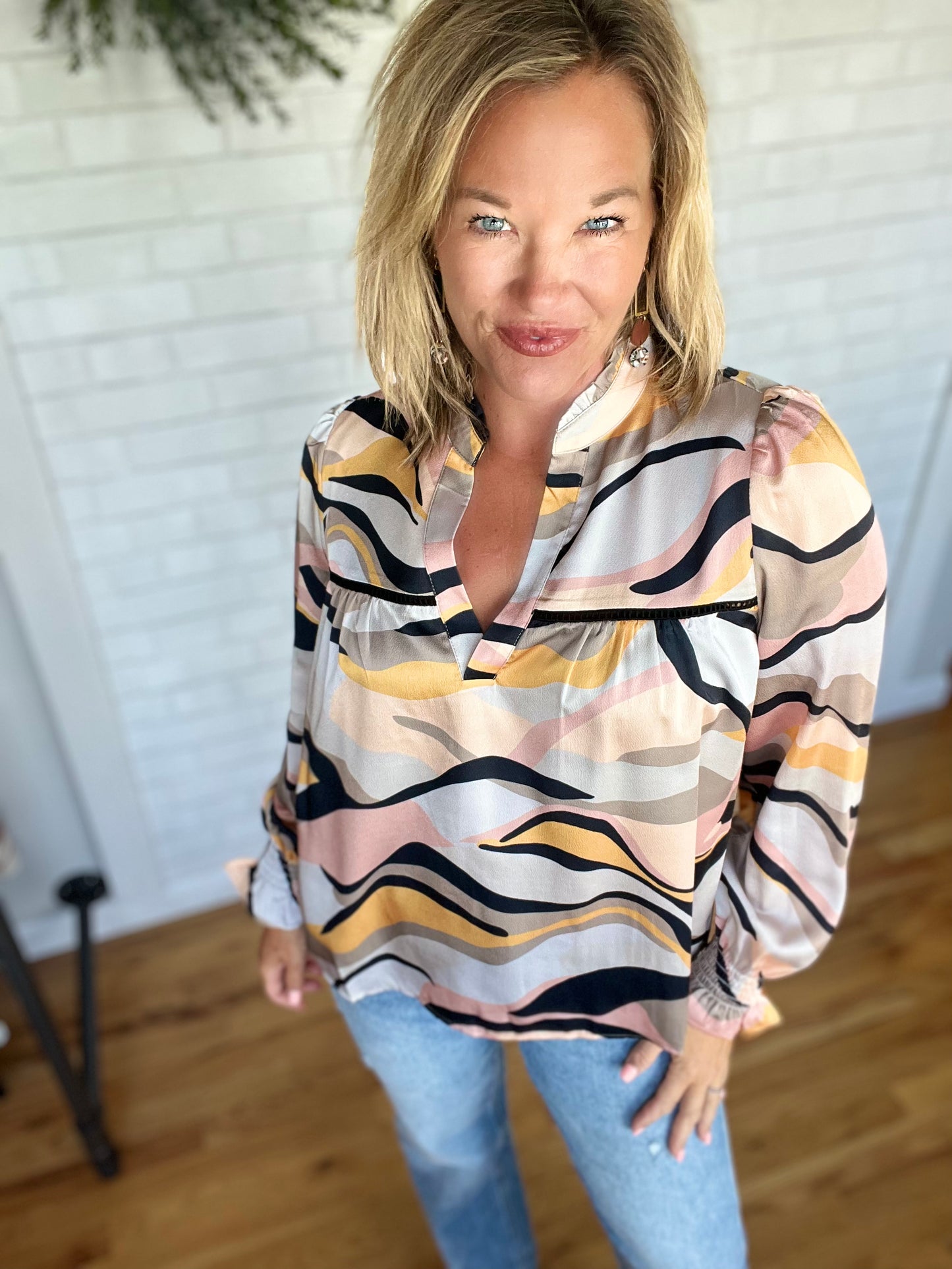 Abstract Blouse