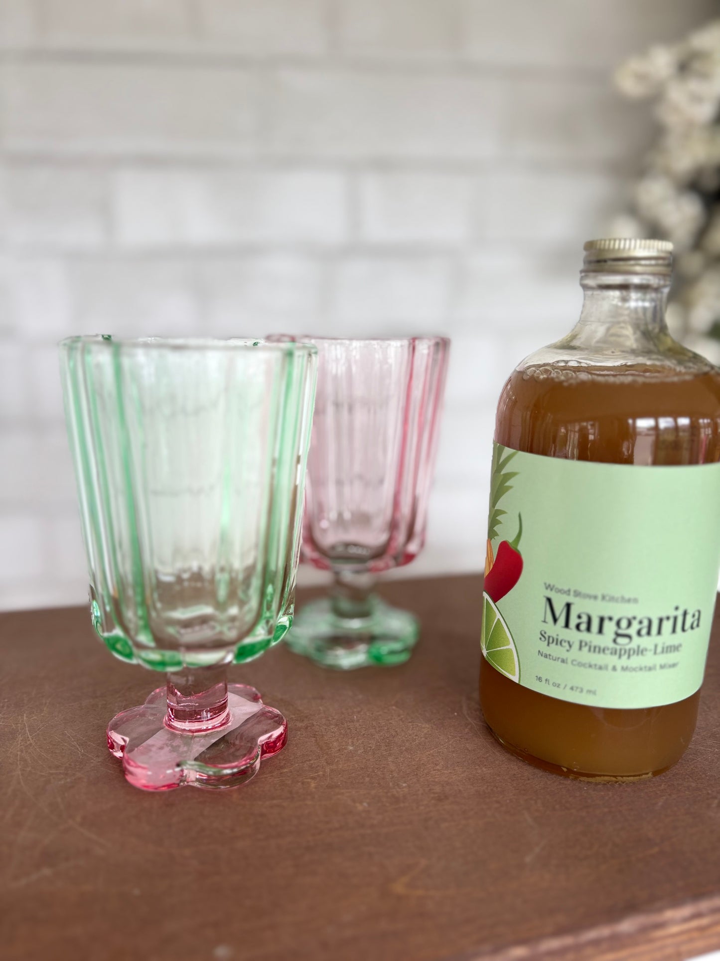 Flower Shape Glass Cup