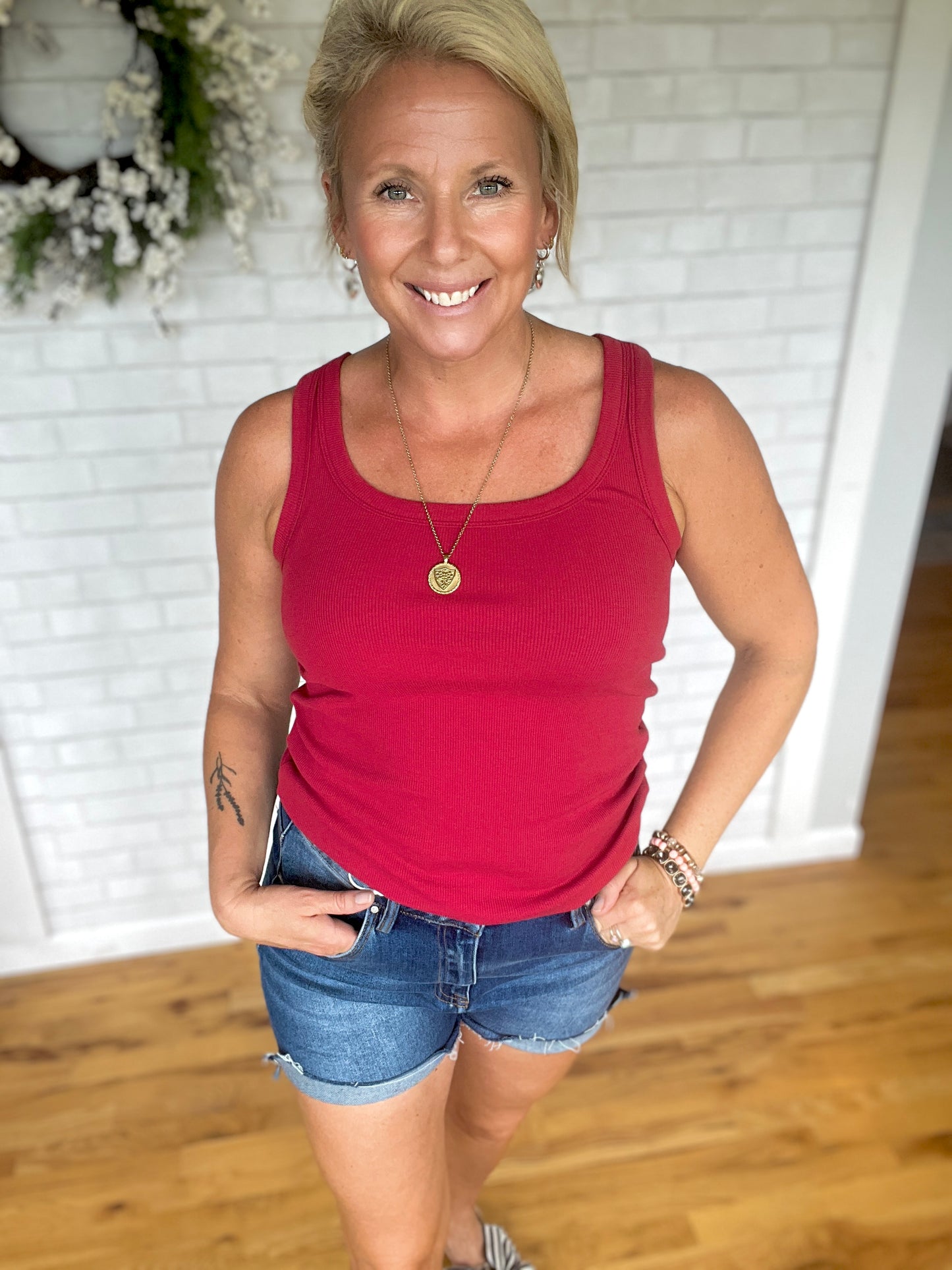 Clarkson Tank - Garnet Red