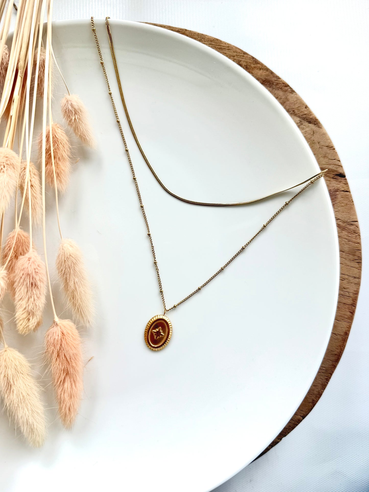 Luxe Layered Oval Necklace