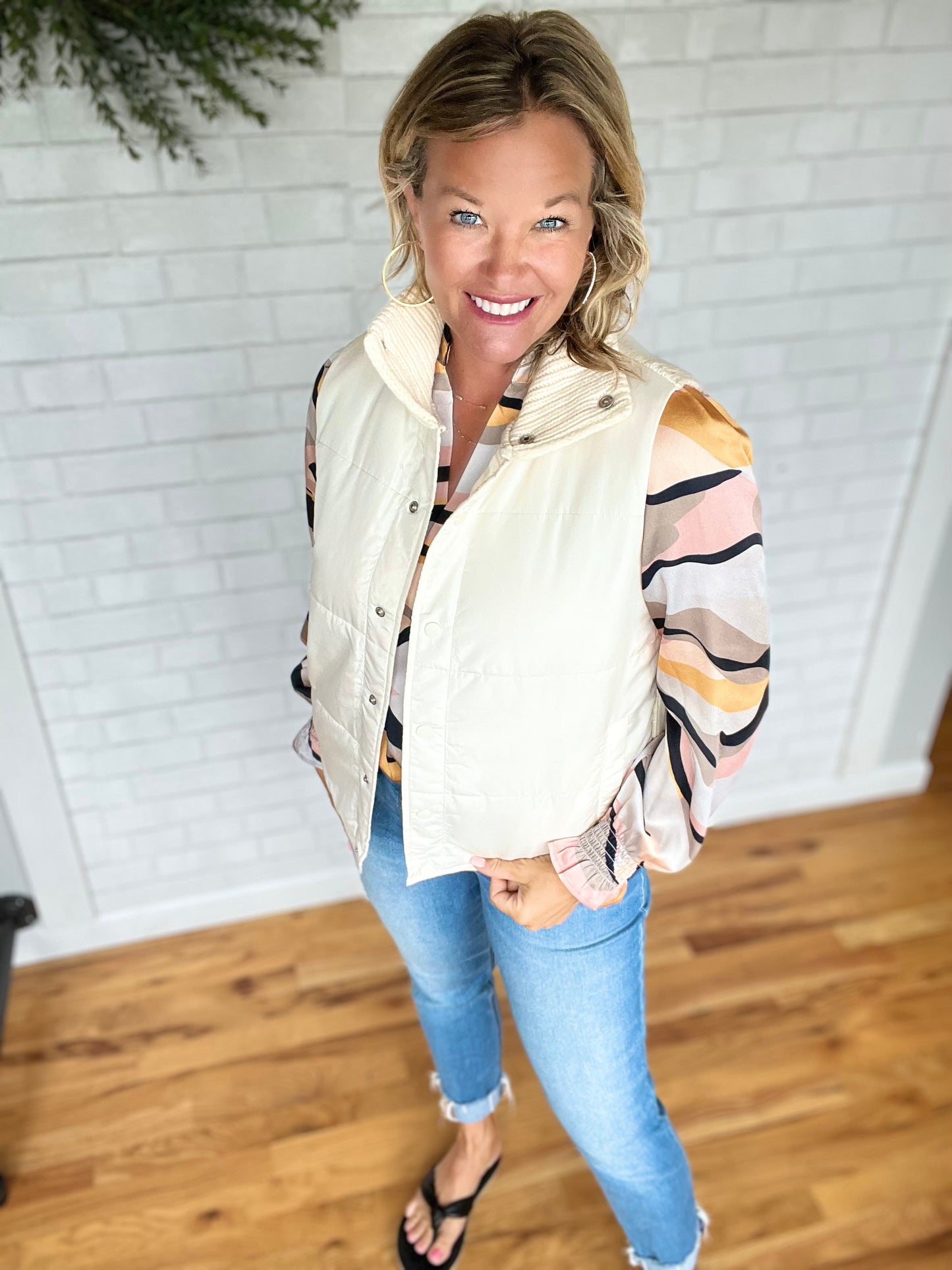 Shay Sweater Vest - Cream