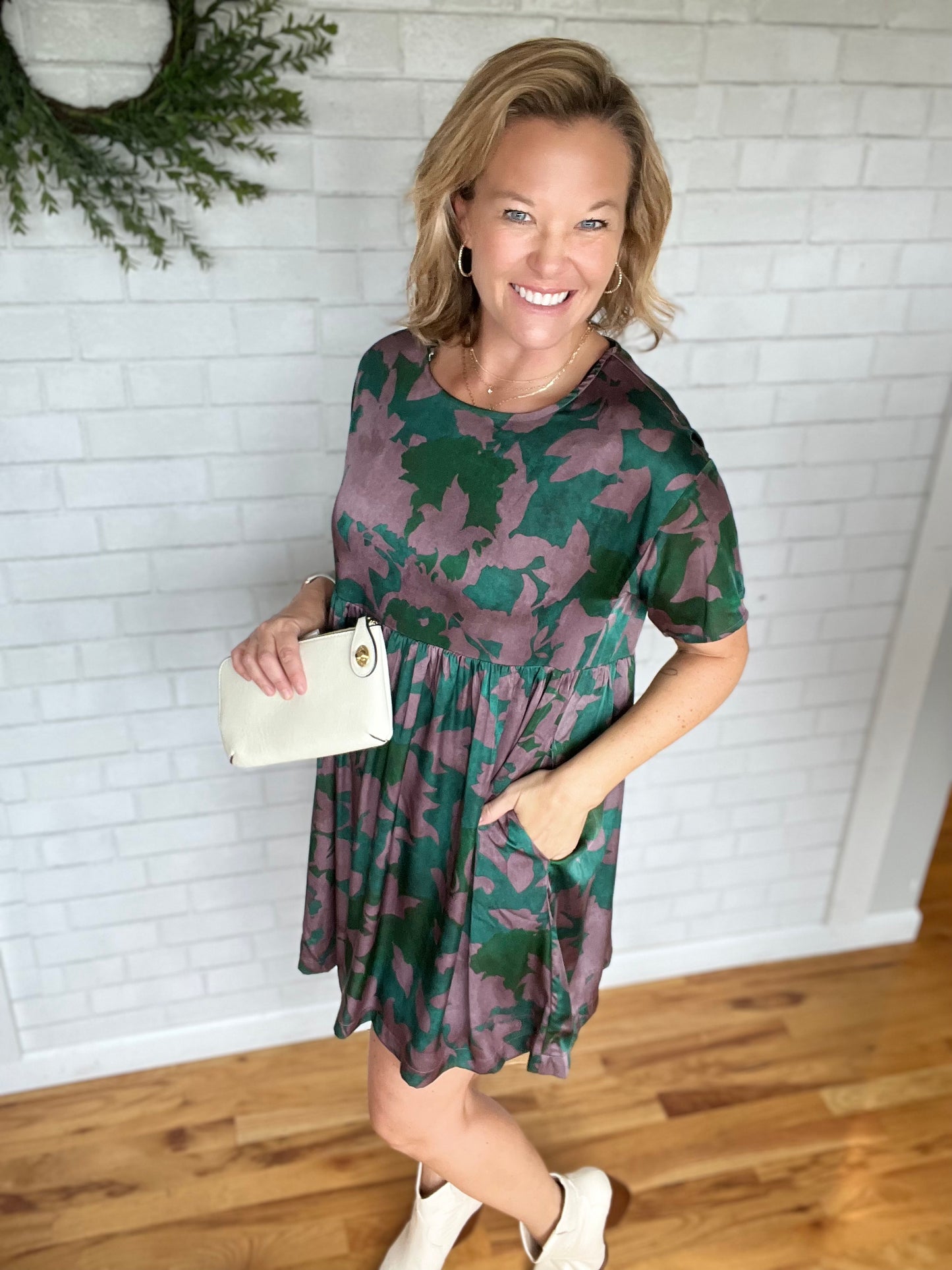 Pammy Plum/Green Dress