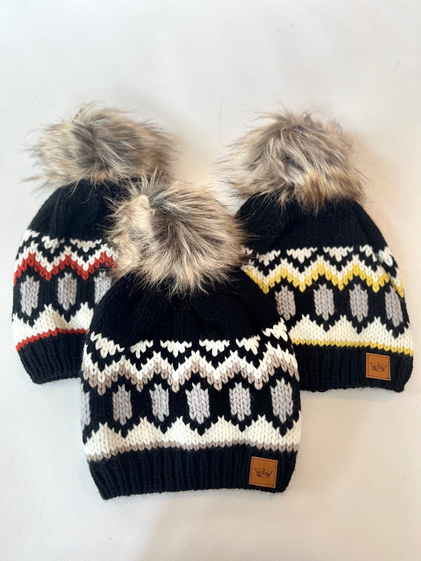 Patterned Pom Hat