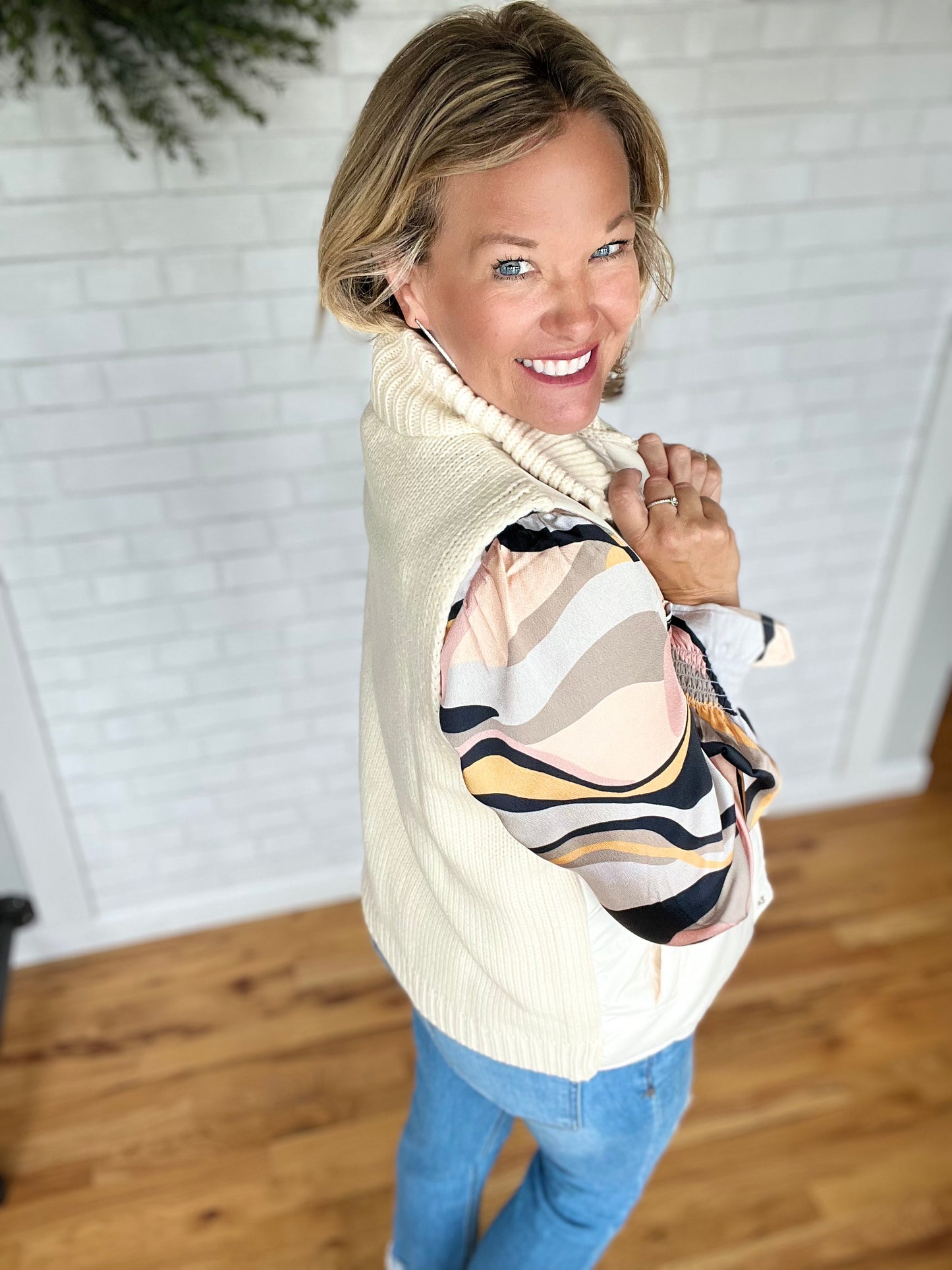 Shay Sweater Vest - Cream