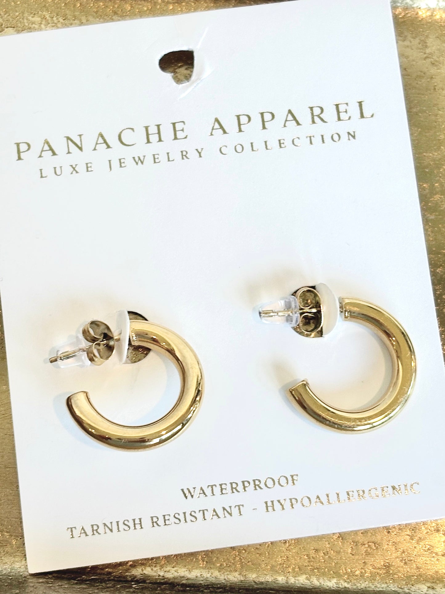 Luxe Gold Small Hoops