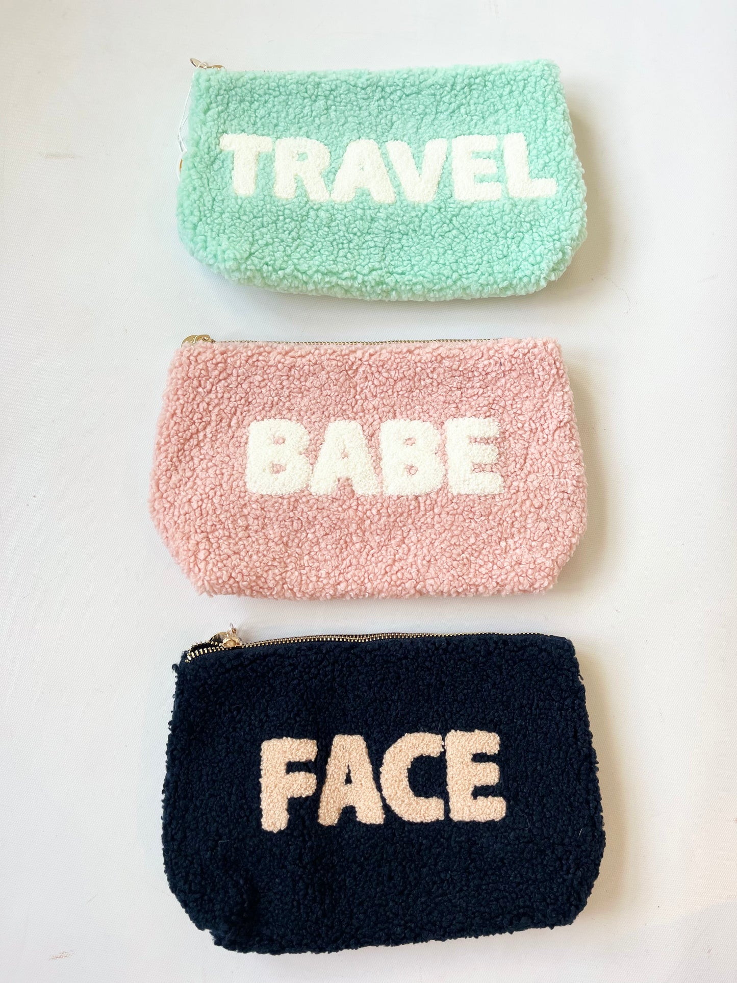 Zippered Sherpa Pouch