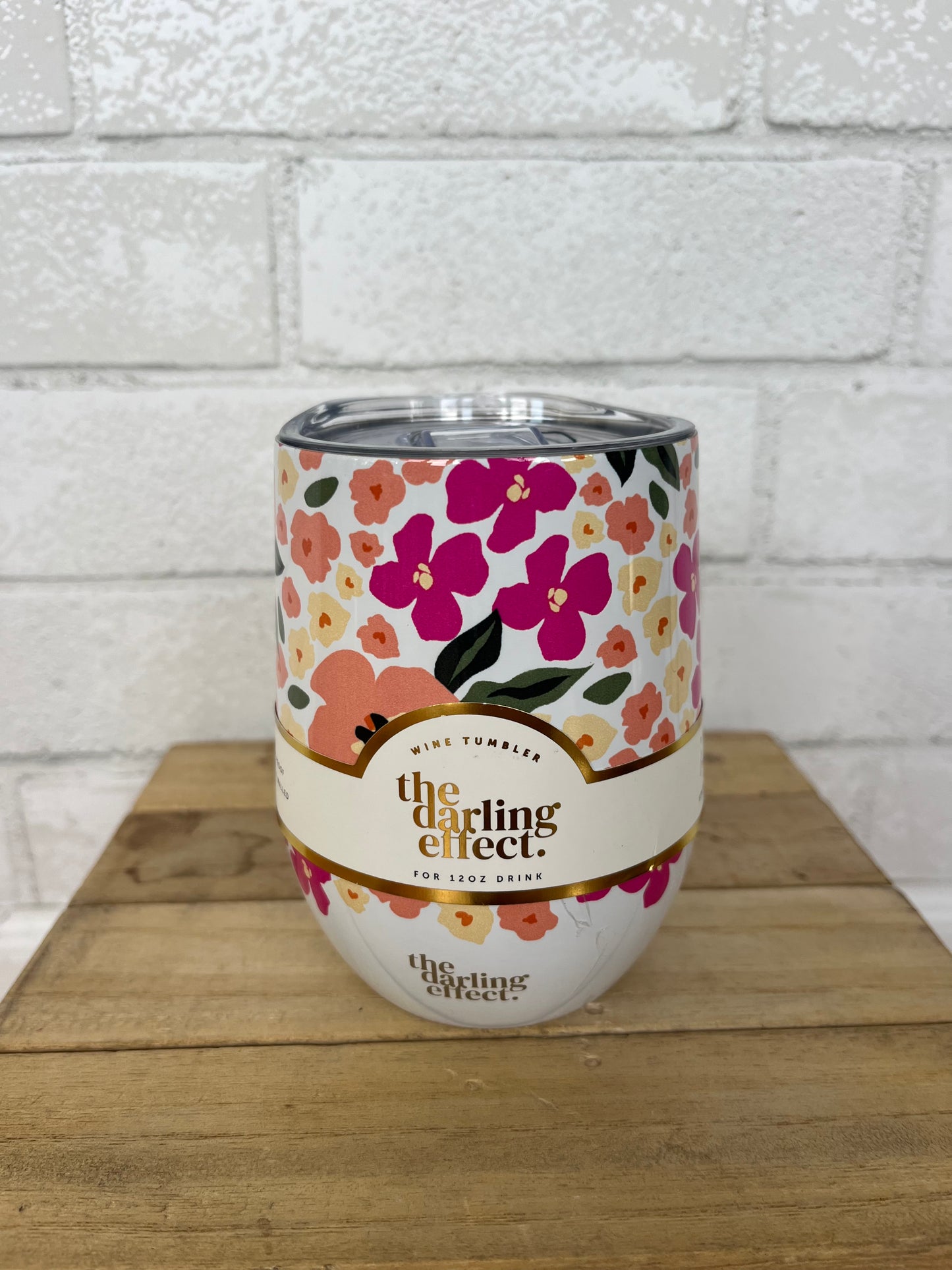 Lively Flora Wine Tumbler