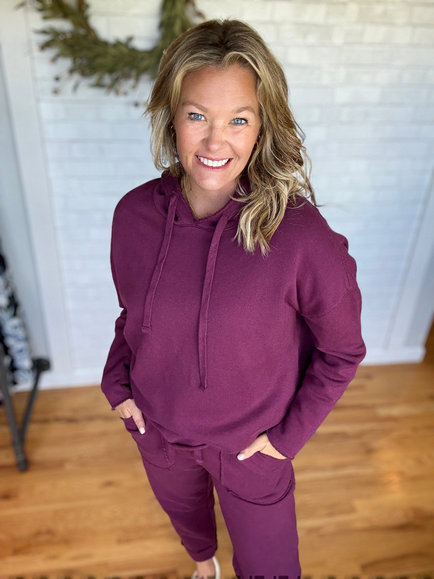 Malibu Hoodie -Dark Plum