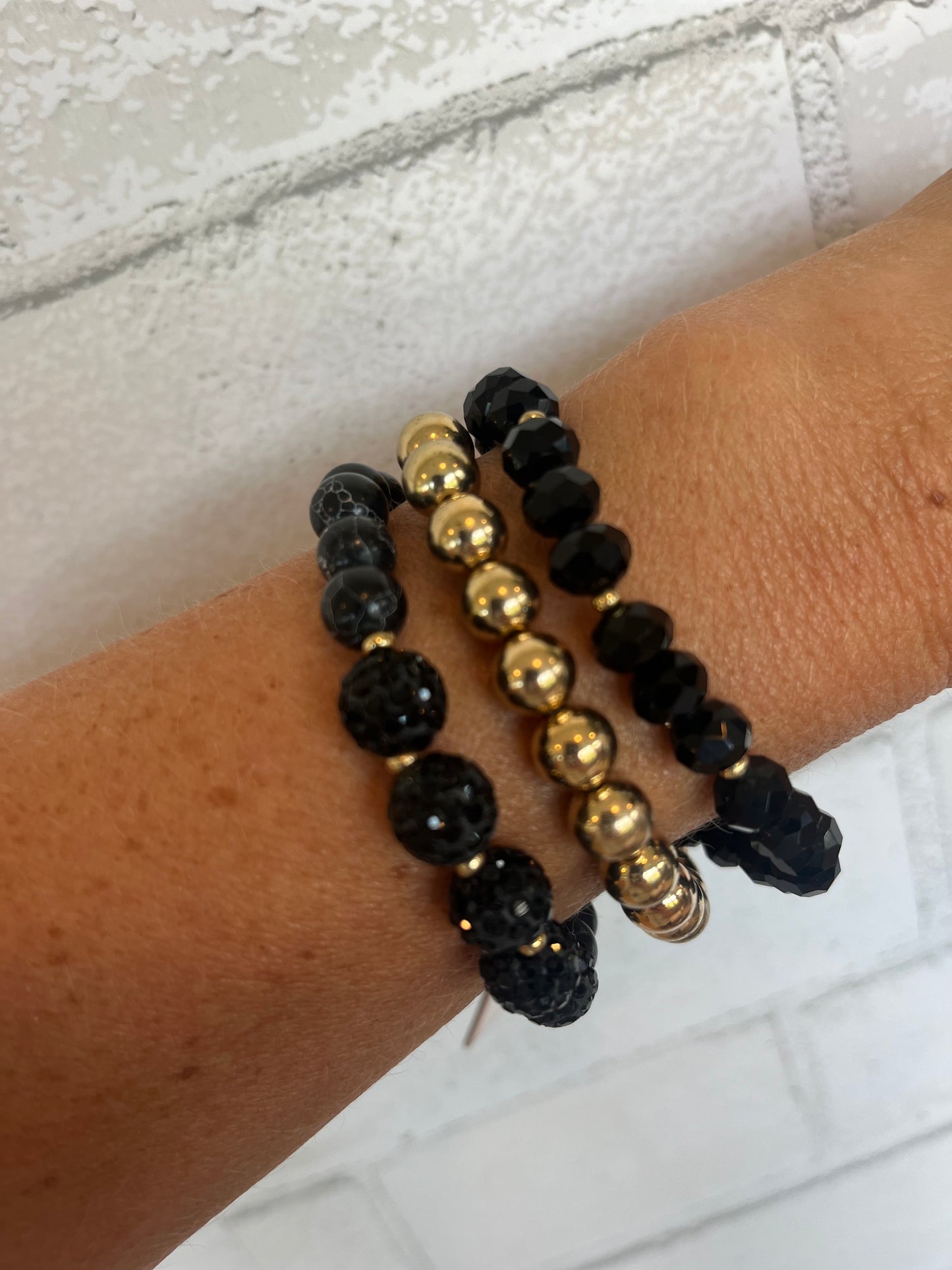 Crystal, Pave & Stone 3 Stack