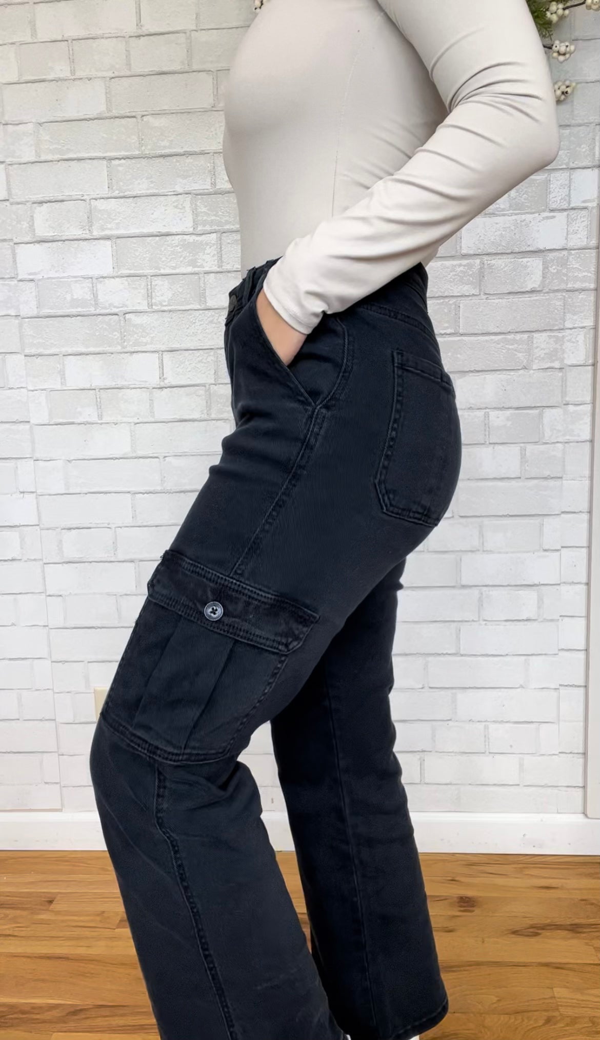 Cargo Jeans by Risen - Blueberry