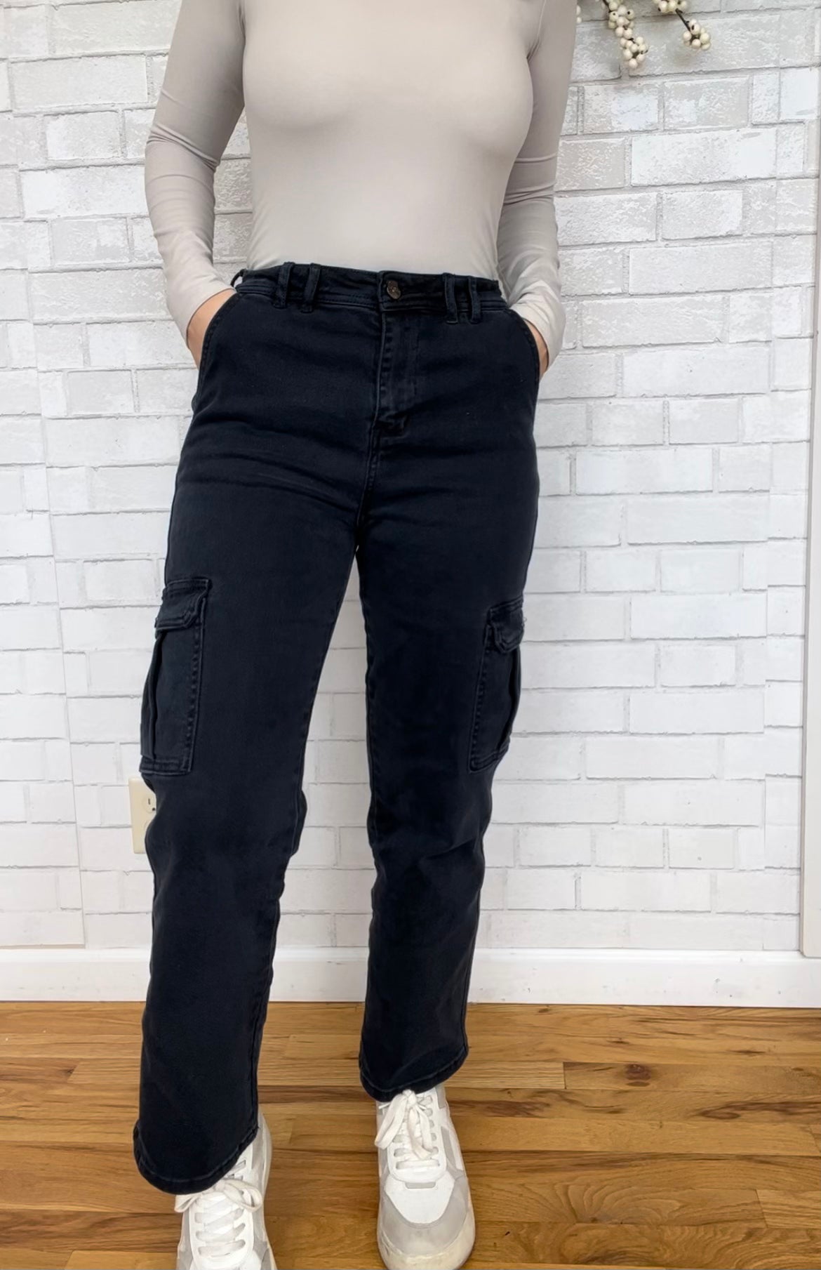Cargo Jeans by Risen - Blueberry