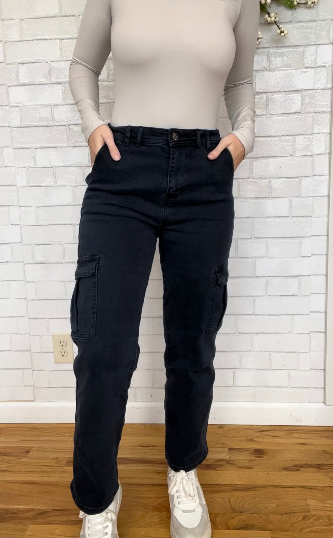 Cargo Jeans by Risen - Blueberry