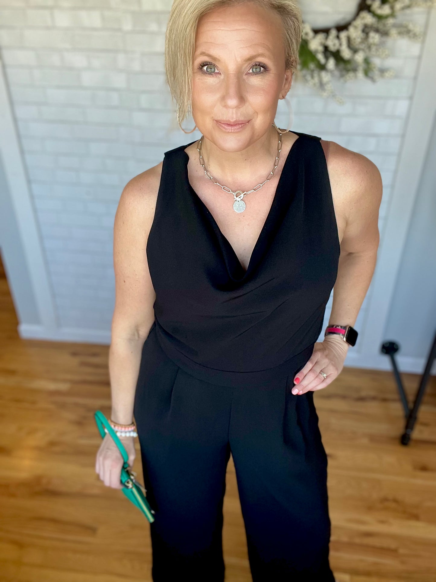 Cissy Cowlneck Jumpsuit