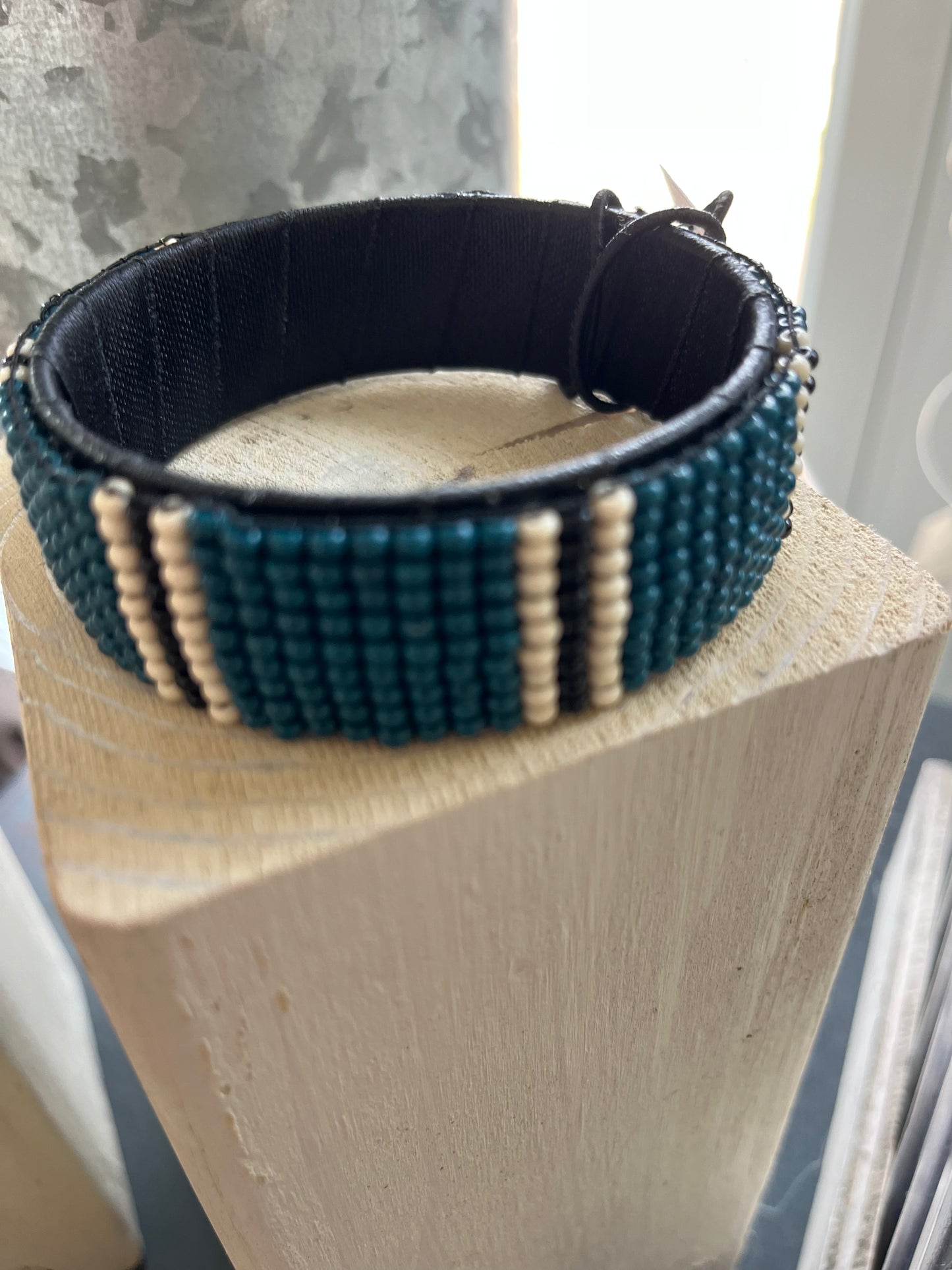 Stacey Stripe Beaded Bangle