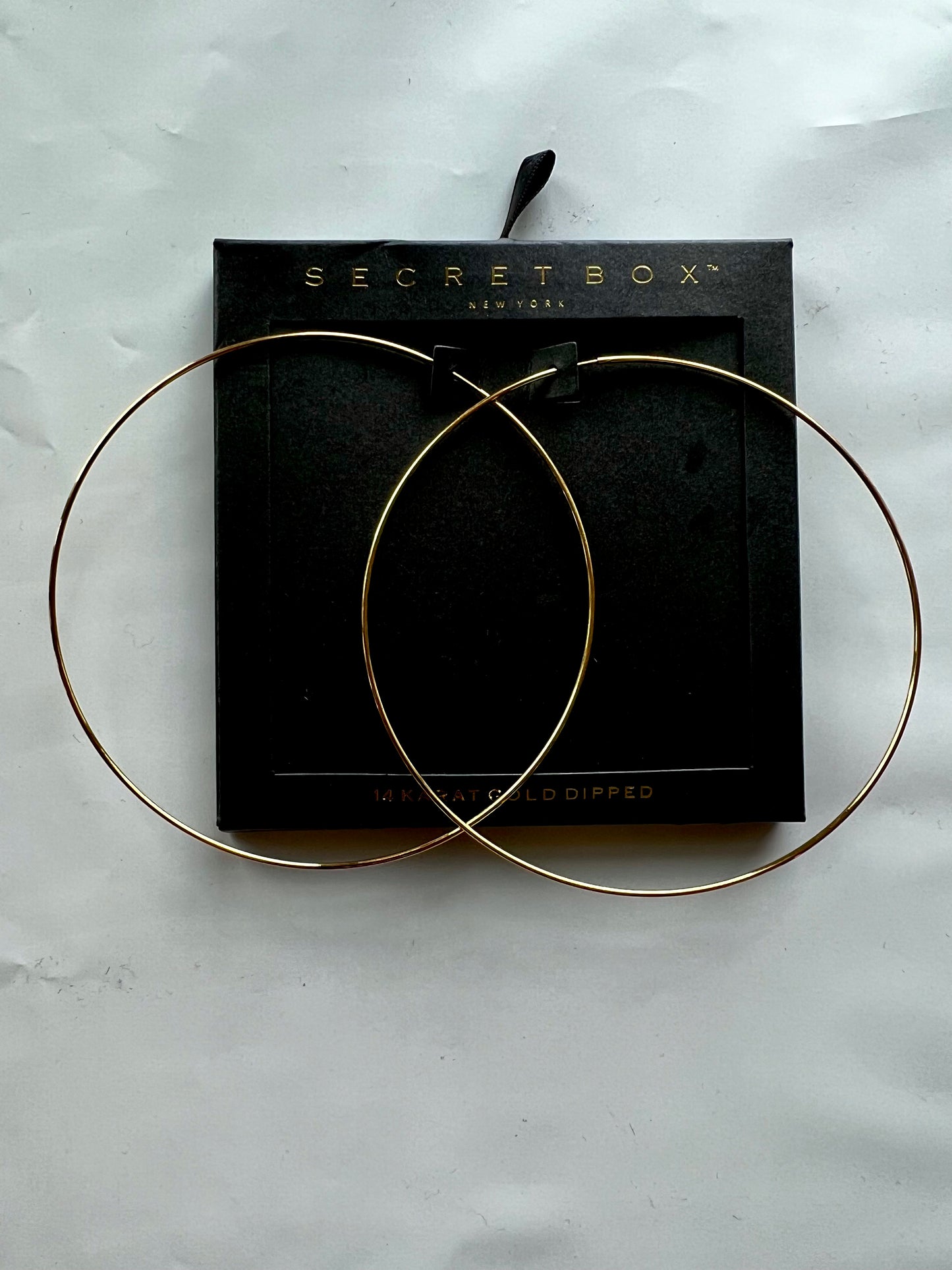 Wide Metal Hoop Earring