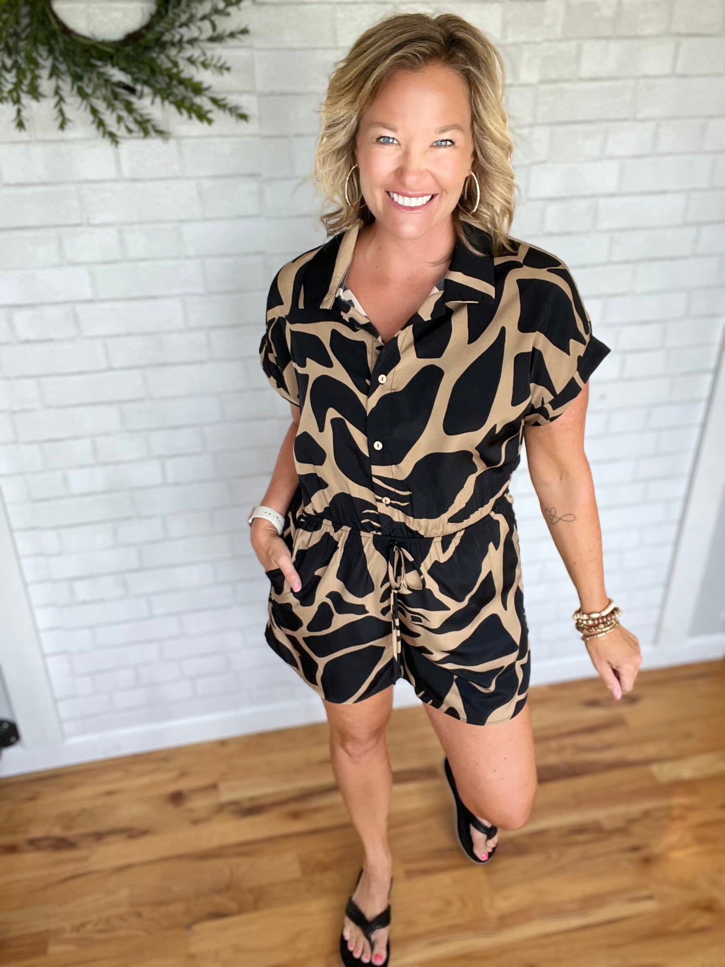 Addie Abstract Romper