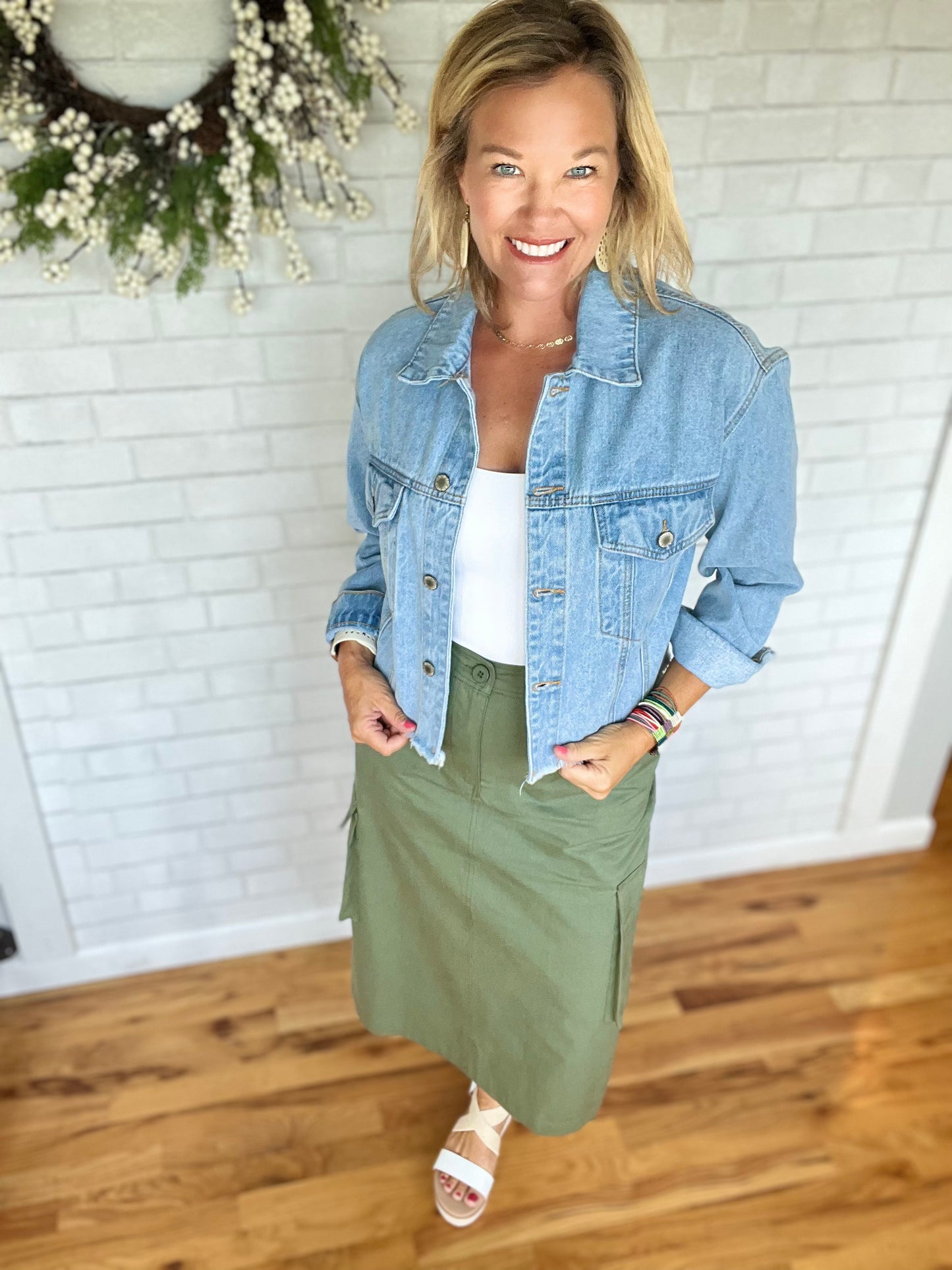 Cargo Midi Skirt