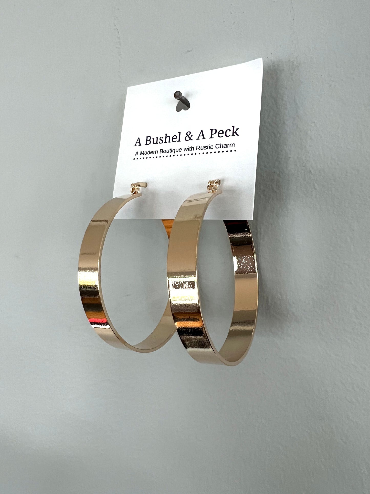 Flat Hoop Earrings