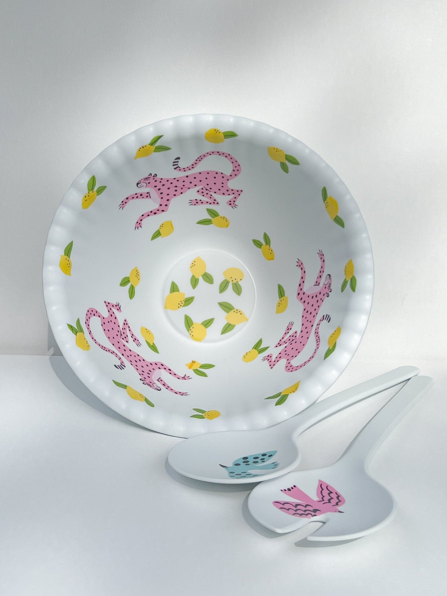 Leopard Salad Bowl - A Bushel & A Peck