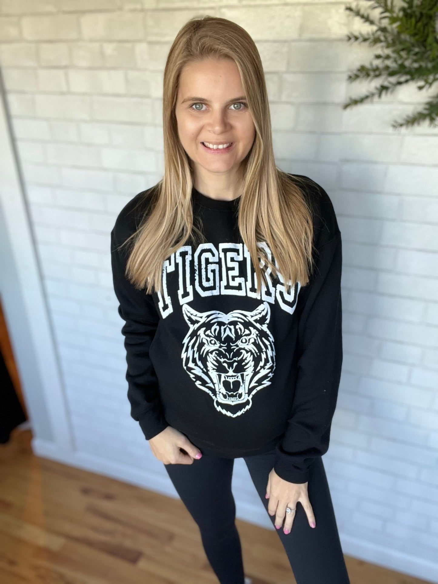 Tiger Sweatshirt - White Face - A Bushel & A Peck