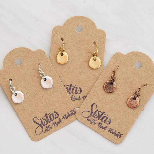 Matte Disc Earring