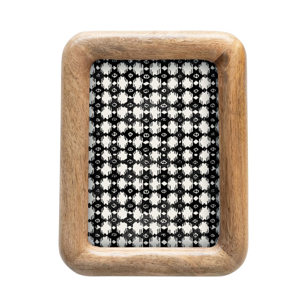 6-1/4"L x 8-1/4"H Handmade Mango Wood Photo Frame (Holds 5" x 7" Photo)