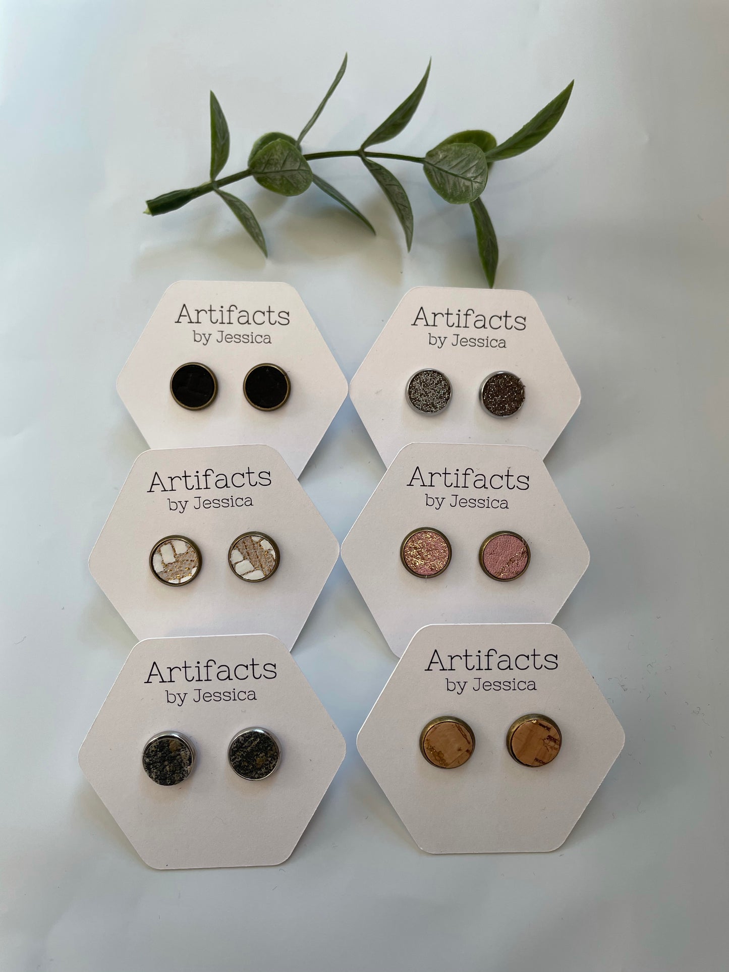 Circle Leather Studs - Fall