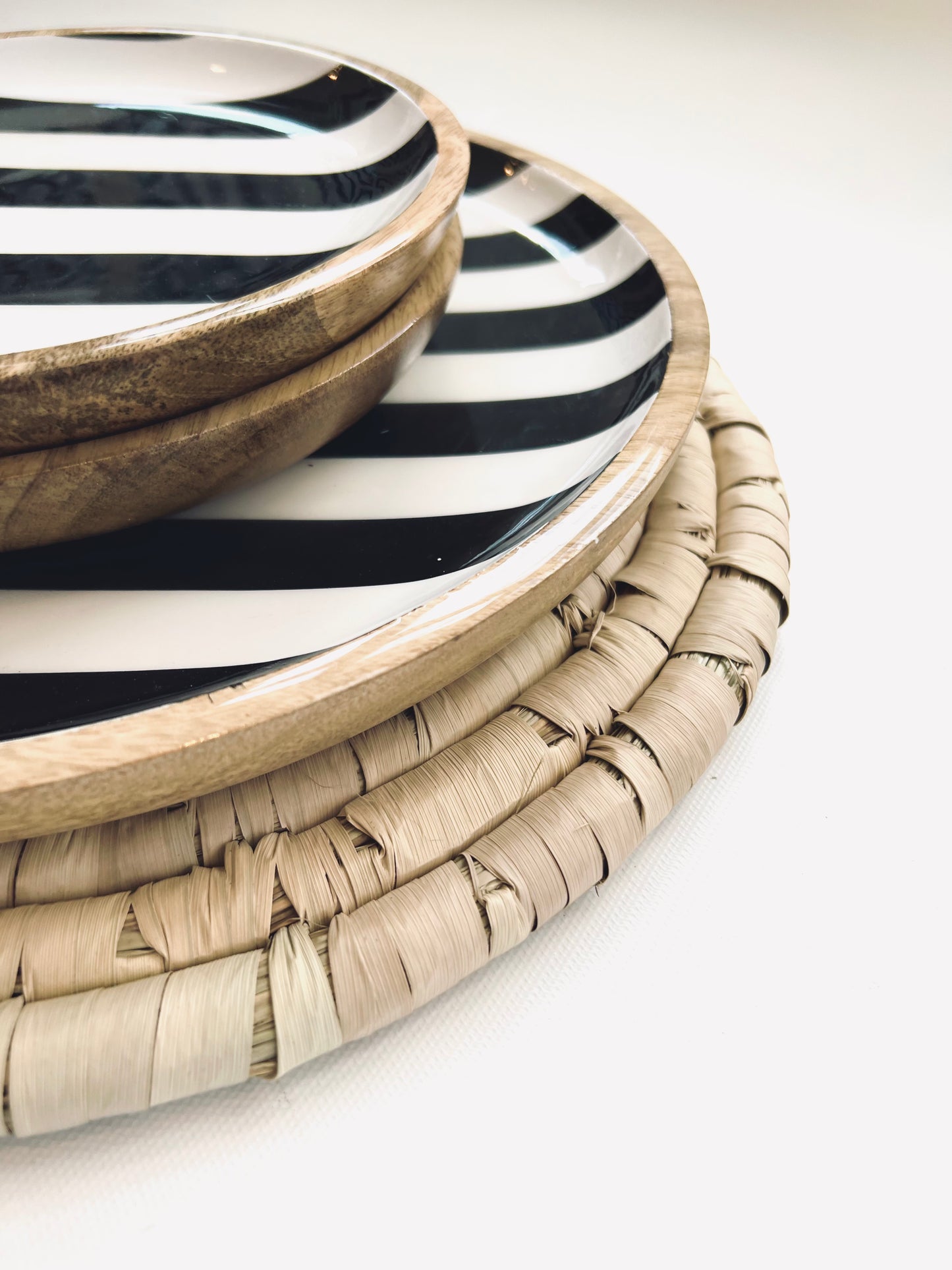 Wood and Enamel Plates