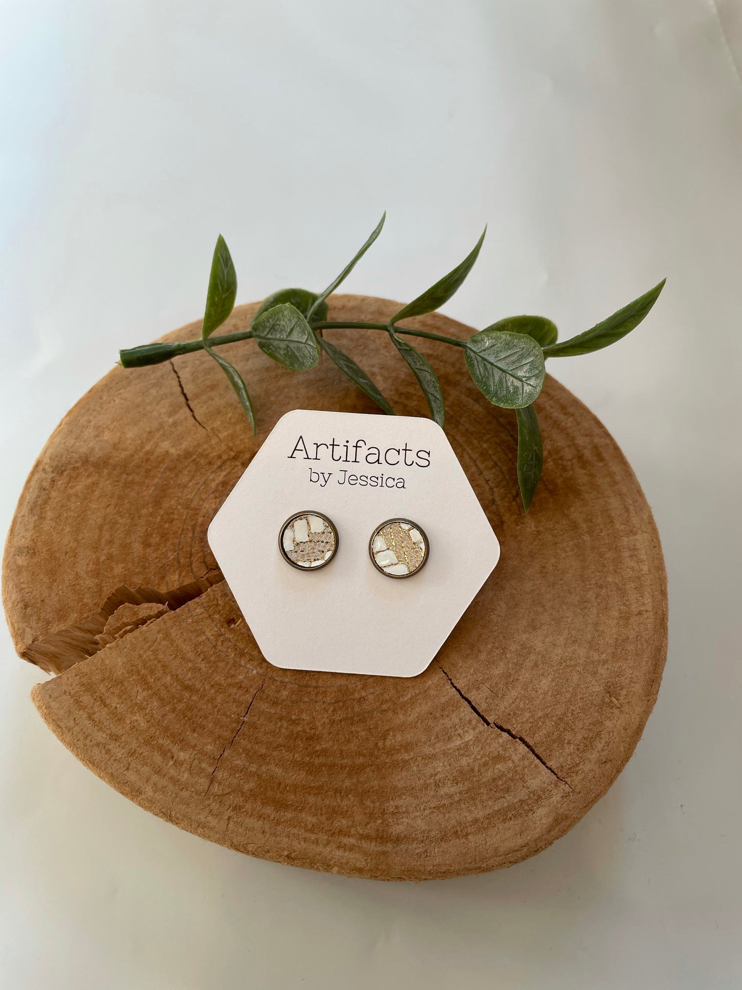 Circle Leather Studs - Fall