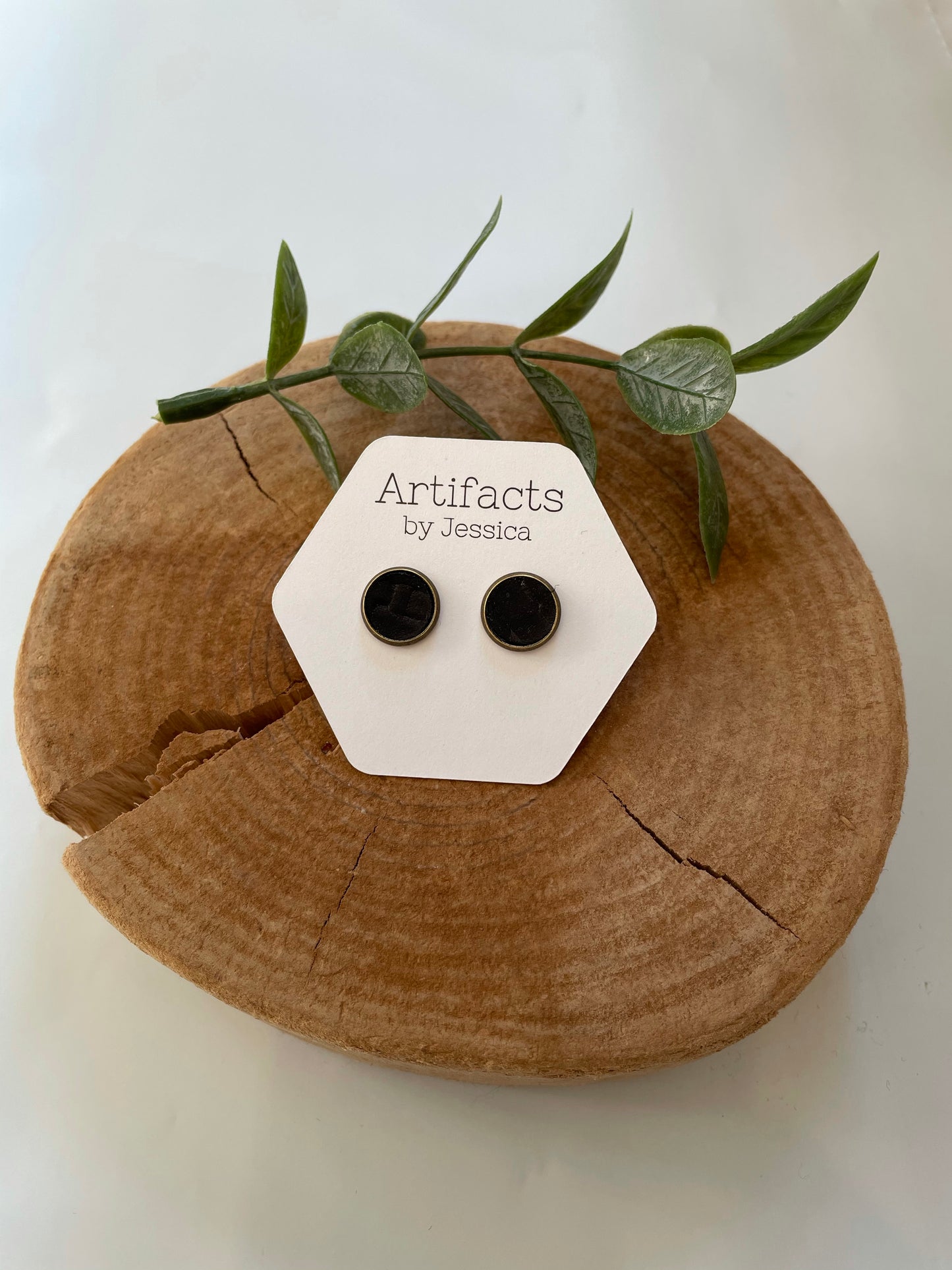 Circle Leather Studs - Fall
