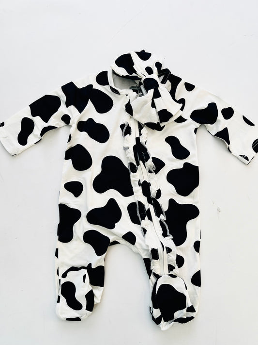 Cow Sleeper with Headband