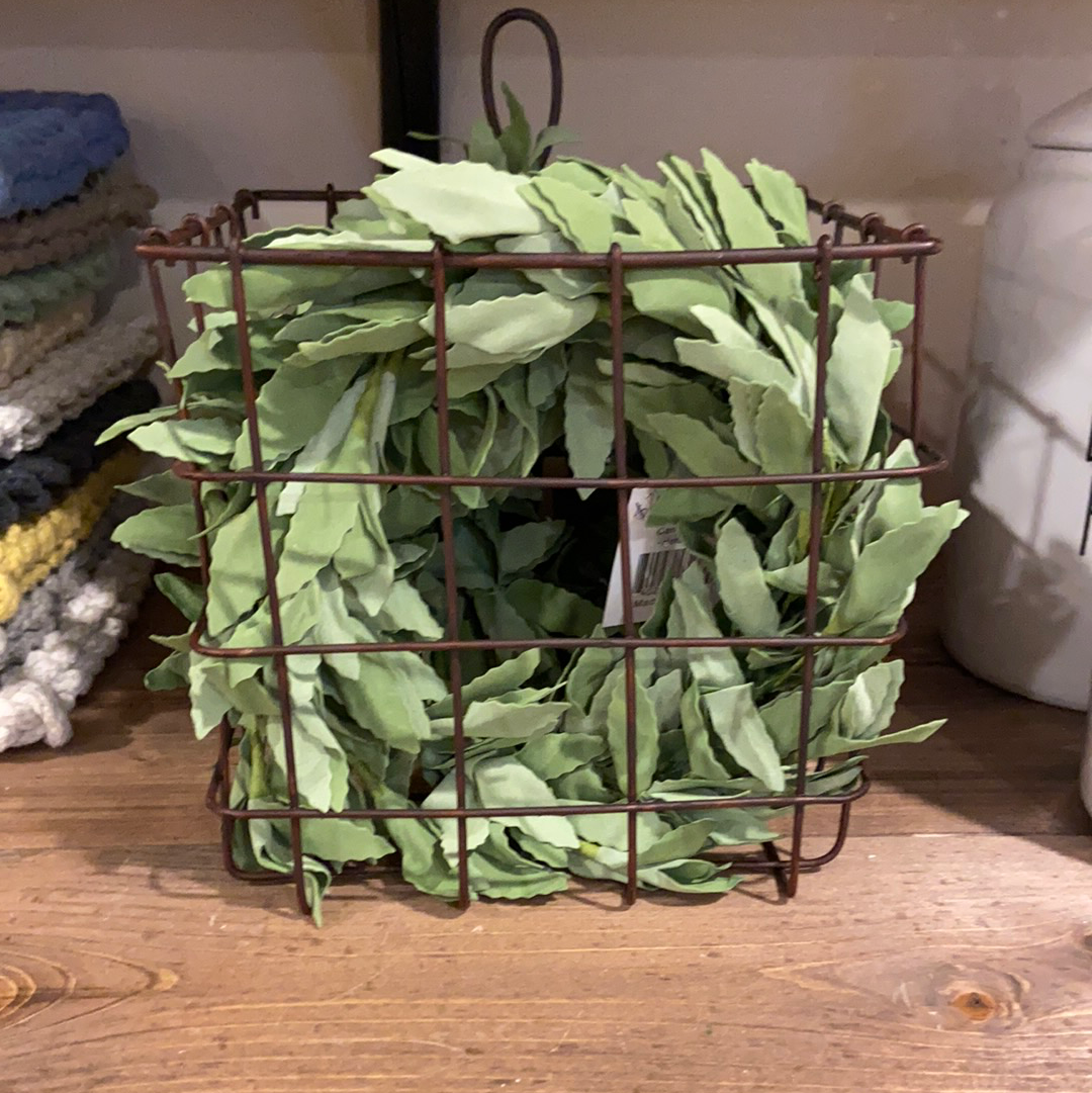 Herb Sage Wreath-Candle Ring