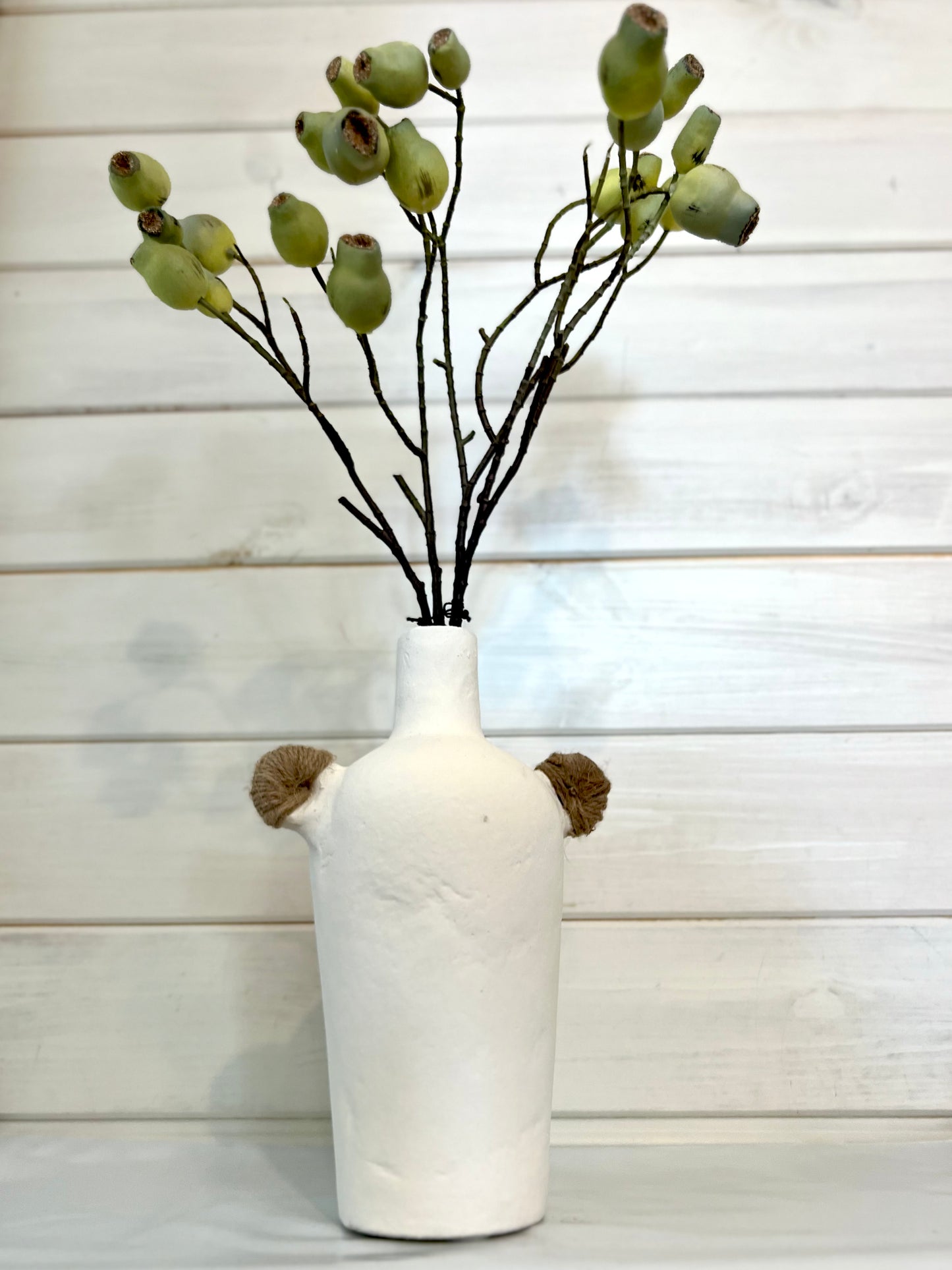 Skinny Paper Mache Vase
