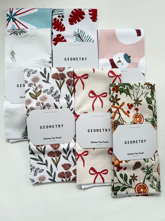 Geometry Tea Towel -Winter